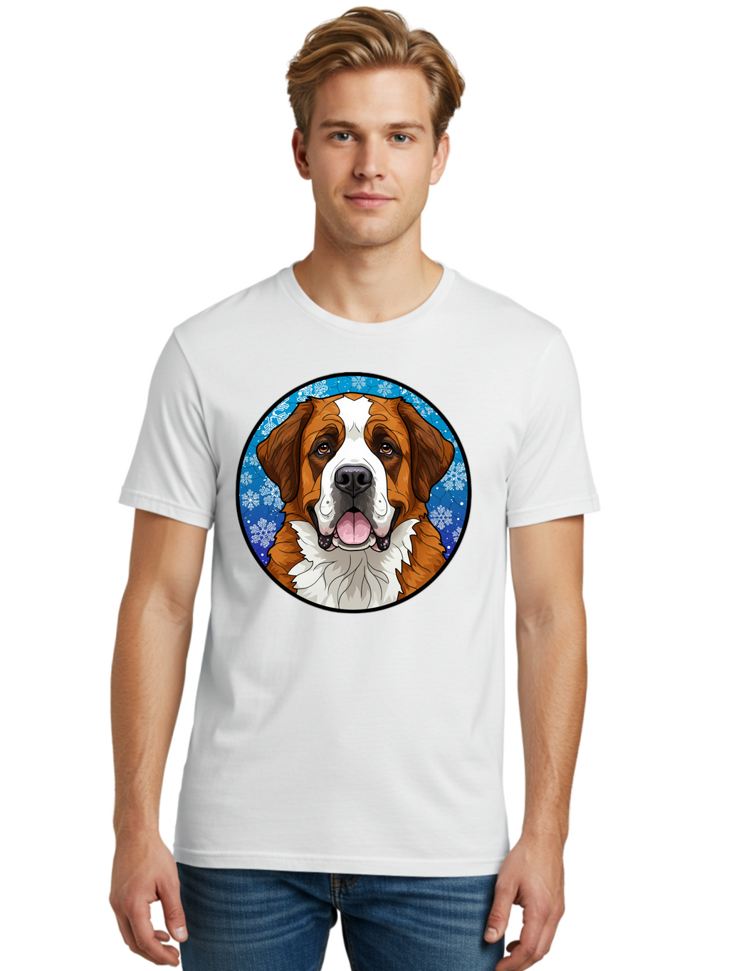 St-Bernard-Dog Men'S Graphic Tee, 100% Cotton, Comfortable Casual Summer Wear, Machine Washable, Vintage Camera, Old Camera, Antique Camera, Black Camera, Classic Photography, Photography Equipment, Nostalgic Device, Film Camera, Camera Art Bal391