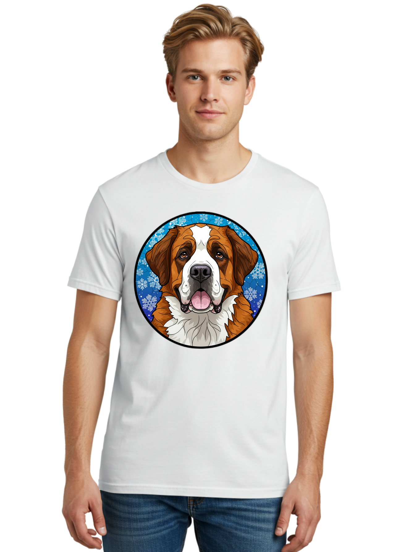 St-Bernard-Dog Men'S Graphic Tee, 100% Cotton, Comfortable Casual Summer Wear, Machine Washable, Vintage Camera, Old Camera, Antique Camera, Black Camera, Classic Photography, Photography Equipment, Nostalgic Device, Film Camera, Camera Art Bal391