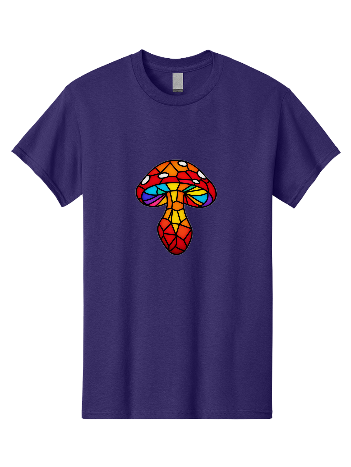 Stained-Glass-Mushroom Men'S Graphic Tee, 100% Cotton, Comfortable Casual Summer Wear, Machine Washable, Vintage Camera, Old Camera, Antique Camera, Black Camera, Classic Photography, Photography Equipment, Nostalgic Device, Film Camera, Bal393
