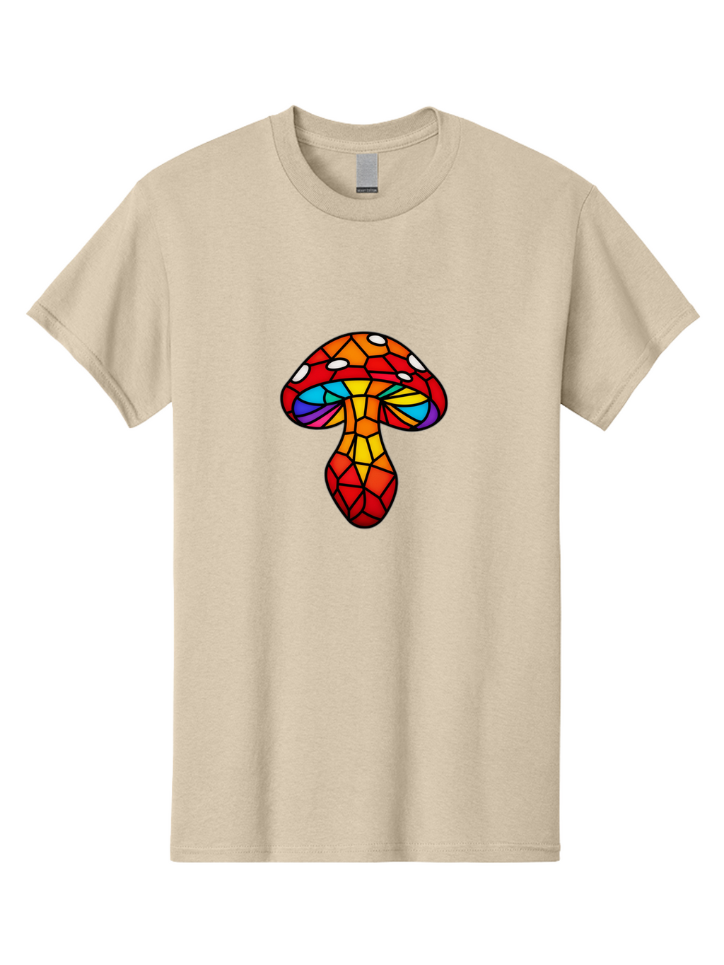 Stained-Glass-Mushroom Men'S Graphic Tee, 100% Cotton, Comfortable Casual Summer Wear, Machine Washable, Vintage Camera, Old Camera, Antique Camera, Black Camera, Classic Photography, Photography Equipment, Nostalgic Device, Film Camera, Bal393