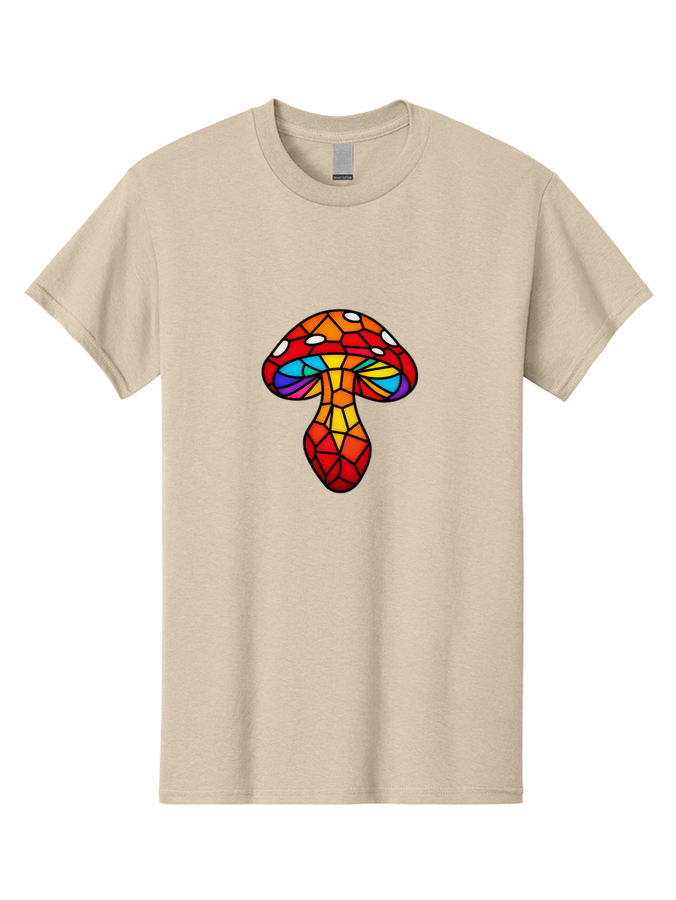 Stained-Glass-Mushroom Men'S Graphic Tee, 100% Cotton, Comfortable Casual Summer Wear, Machine Washable, Vintage Camera, Old Camera, Antique Camera, Black Camera, Classic Photography, Photography Equipment, Nostalgic Device, Film Camera, Bal393