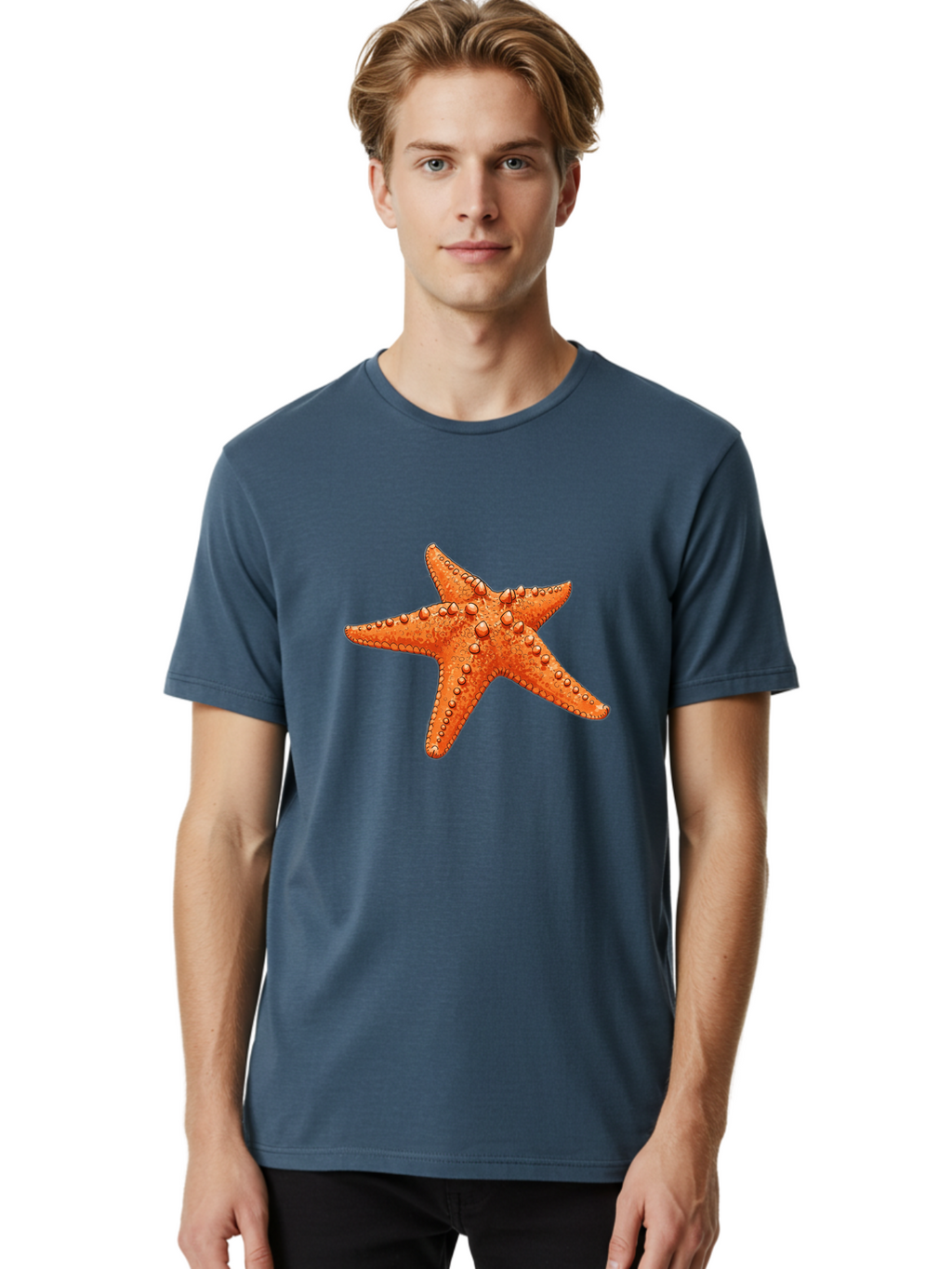 Starfish-1 Men'S Graphic Tee, 100% Cotton, Comfortable Casual Summer Wear, Machine Washable, Vintage Camera, Old Camera, Antique Camera, Black Camera, Classic Photography, Photography Equipment, Nostalgic Device, Film Camera, Camera Art Bal394