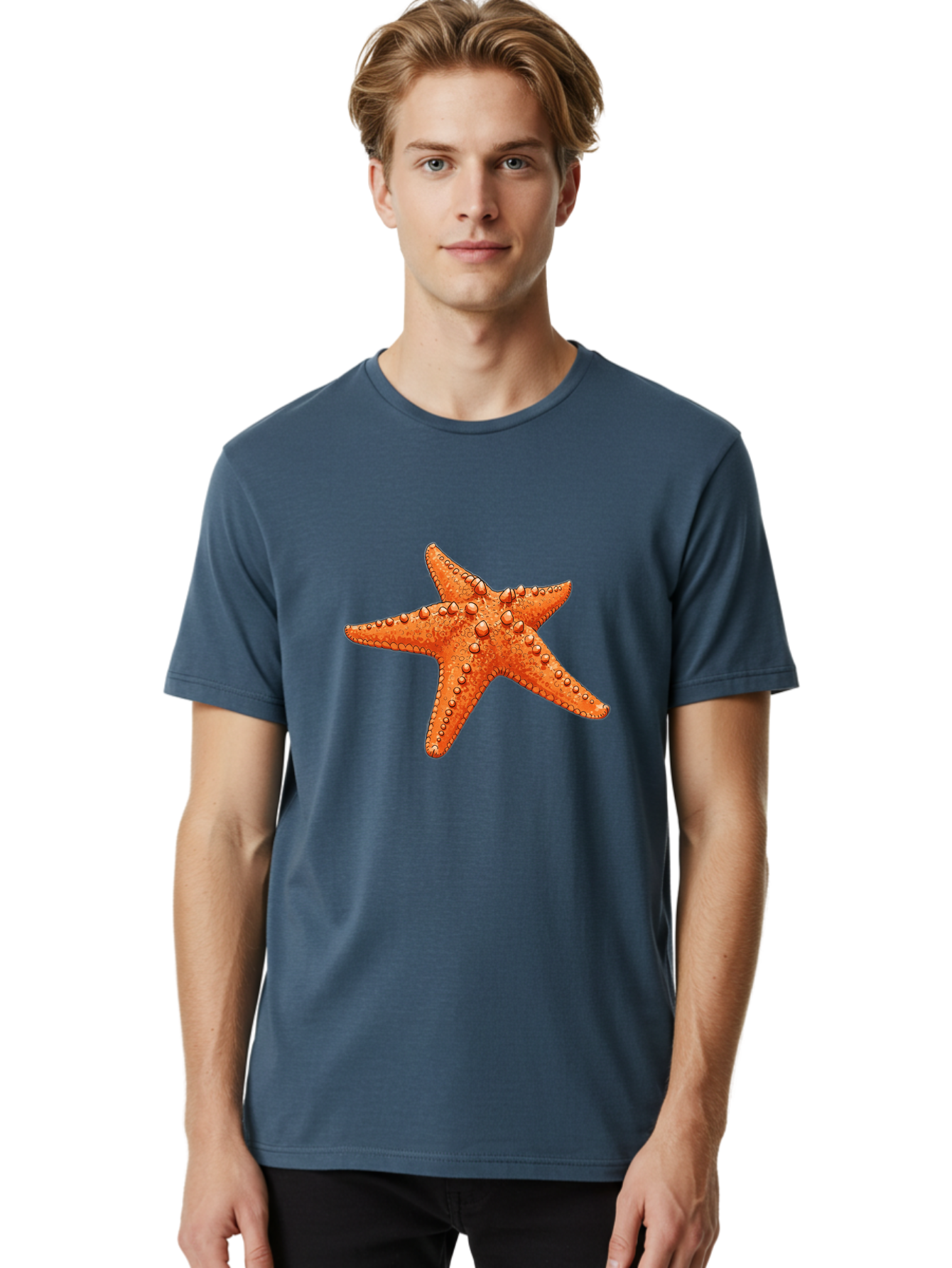 Starfish-1 Men'S Graphic Tee, 100% Cotton, Comfortable Casual Summer Wear, Machine Washable, Vintage Camera, Old Camera, Antique Camera, Black Camera, Classic Photography, Photography Equipment, Nostalgic Device, Film Camera, Camera Art Bal394