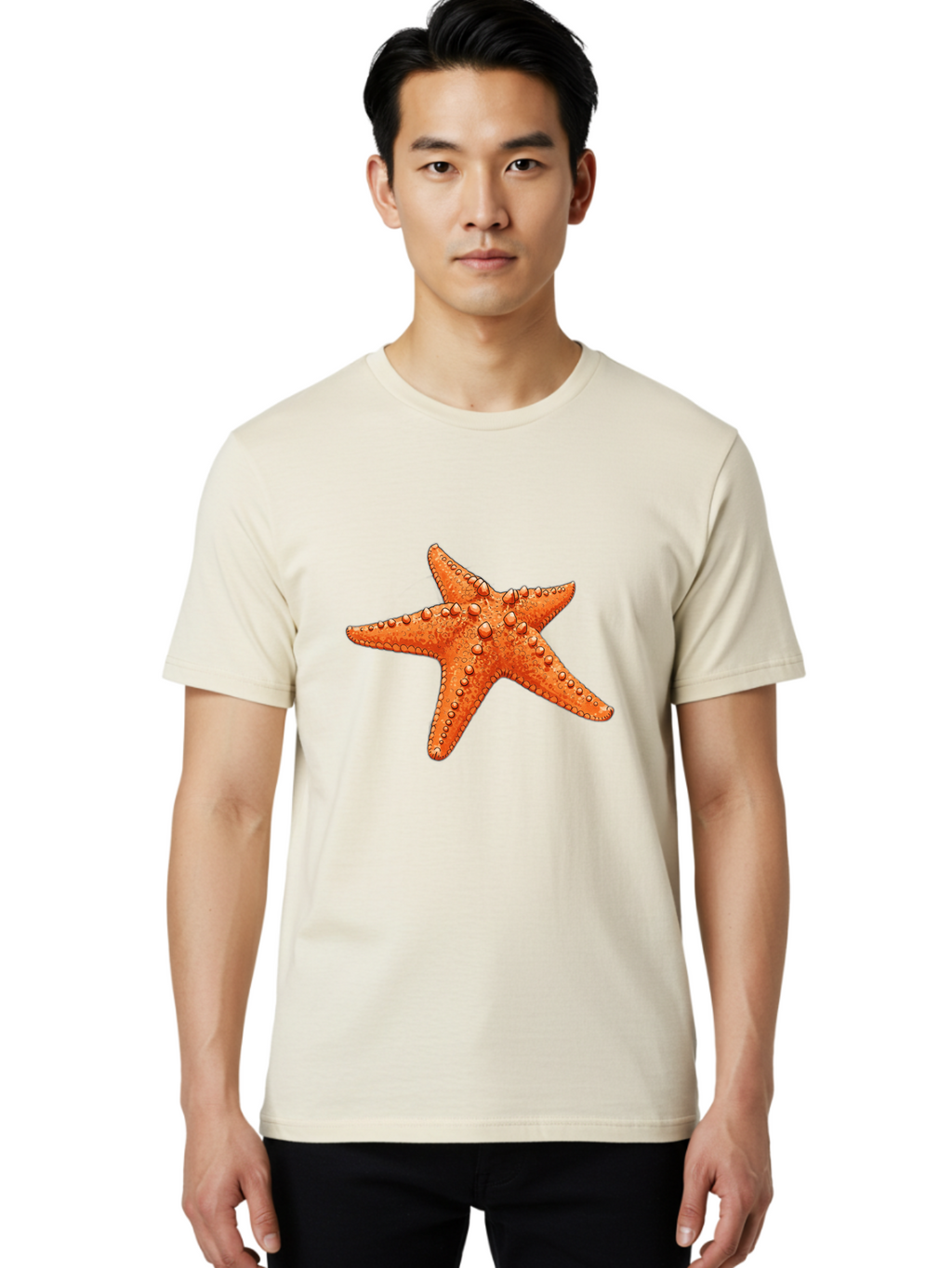 Starfish-1 Men'S Graphic Tee, 100% Cotton, Comfortable Casual Summer Wear, Machine Washable, Vintage Camera, Old Camera, Antique Camera, Black Camera, Classic Photography, Photography Equipment, Nostalgic Device, Film Camera, Camera Art Bal394