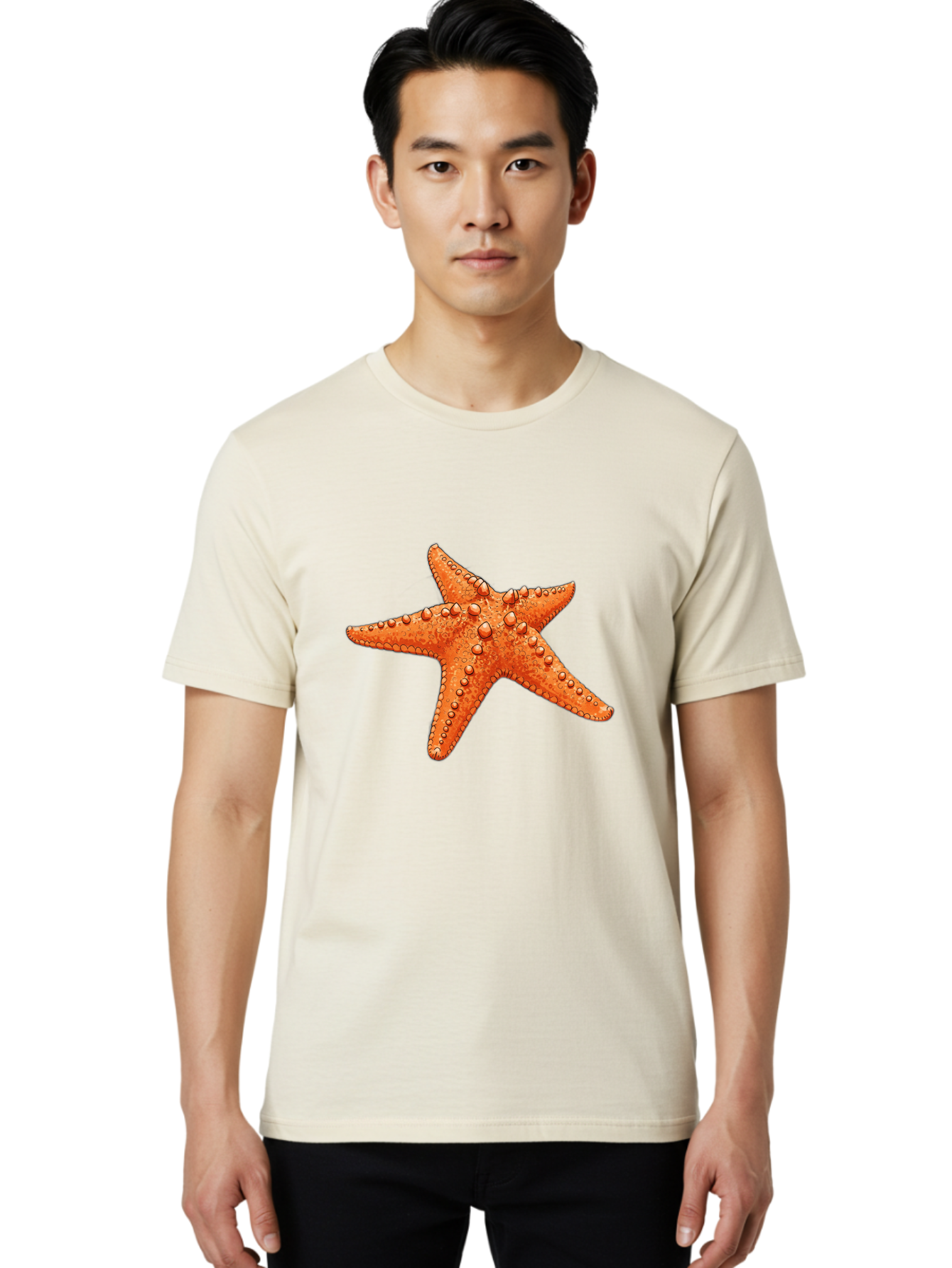 Starfish-1 Men'S Graphic Tee, 100% Cotton, Comfortable Casual Summer Wear, Machine Washable, Vintage Camera, Old Camera, Antique Camera, Black Camera, Classic Photography, Photography Equipment, Nostalgic Device, Film Camera, Camera Art Bal394