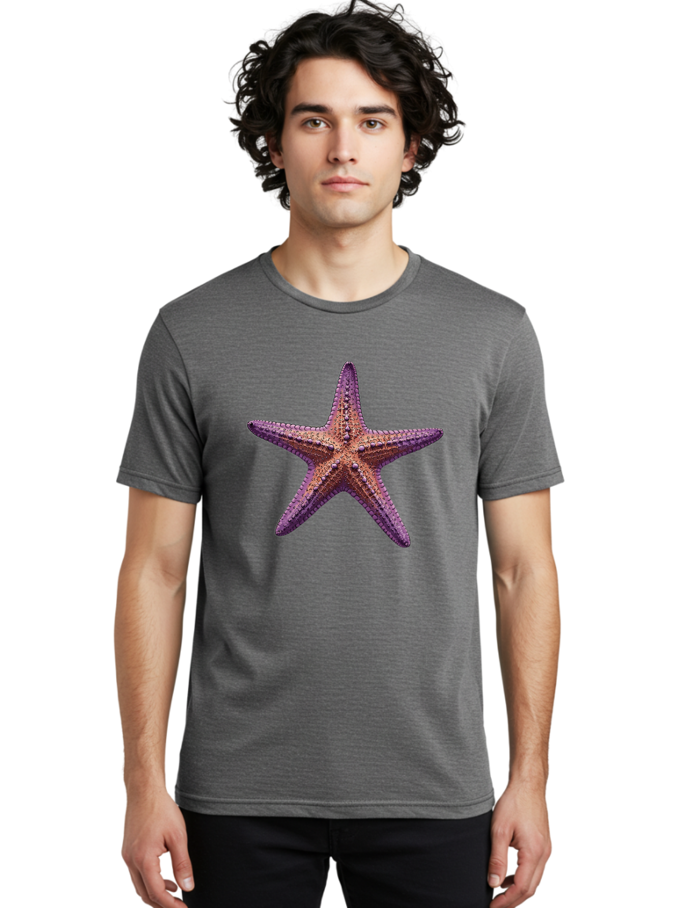 Starfish-2 Men'S Graphic Tee, 100% Cotton, Comfortable Casual Summer Wear, Machine Washable, Vintage Camera, Old Camera, Antique Camera, Black Camera, Classic Photography, Photography Equipment, Nostalgic Device, Film Camera, Camera Art Bal395