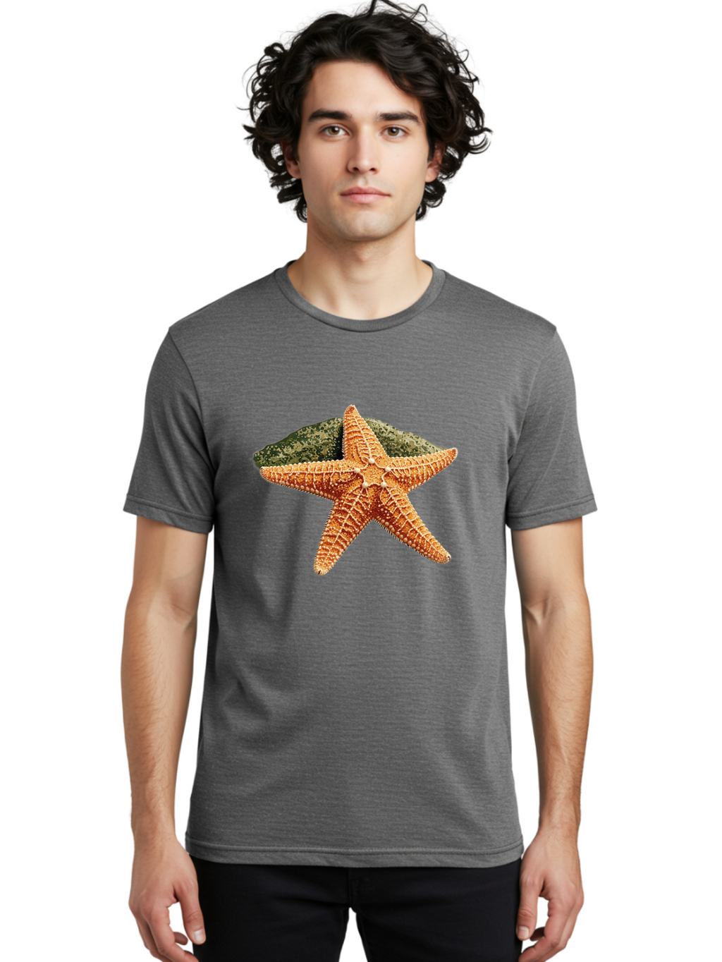 Starfish-3 Men'S Graphic Tee, 100% Cotton, Comfortable Casual Summer Wear, Machine Washable, Vintage Camera, Old Camera, Antique Camera, Black Camera, Classic Photography, Photography Equipment, Nostalgic Device, Film Camera, Camera Art Bal396