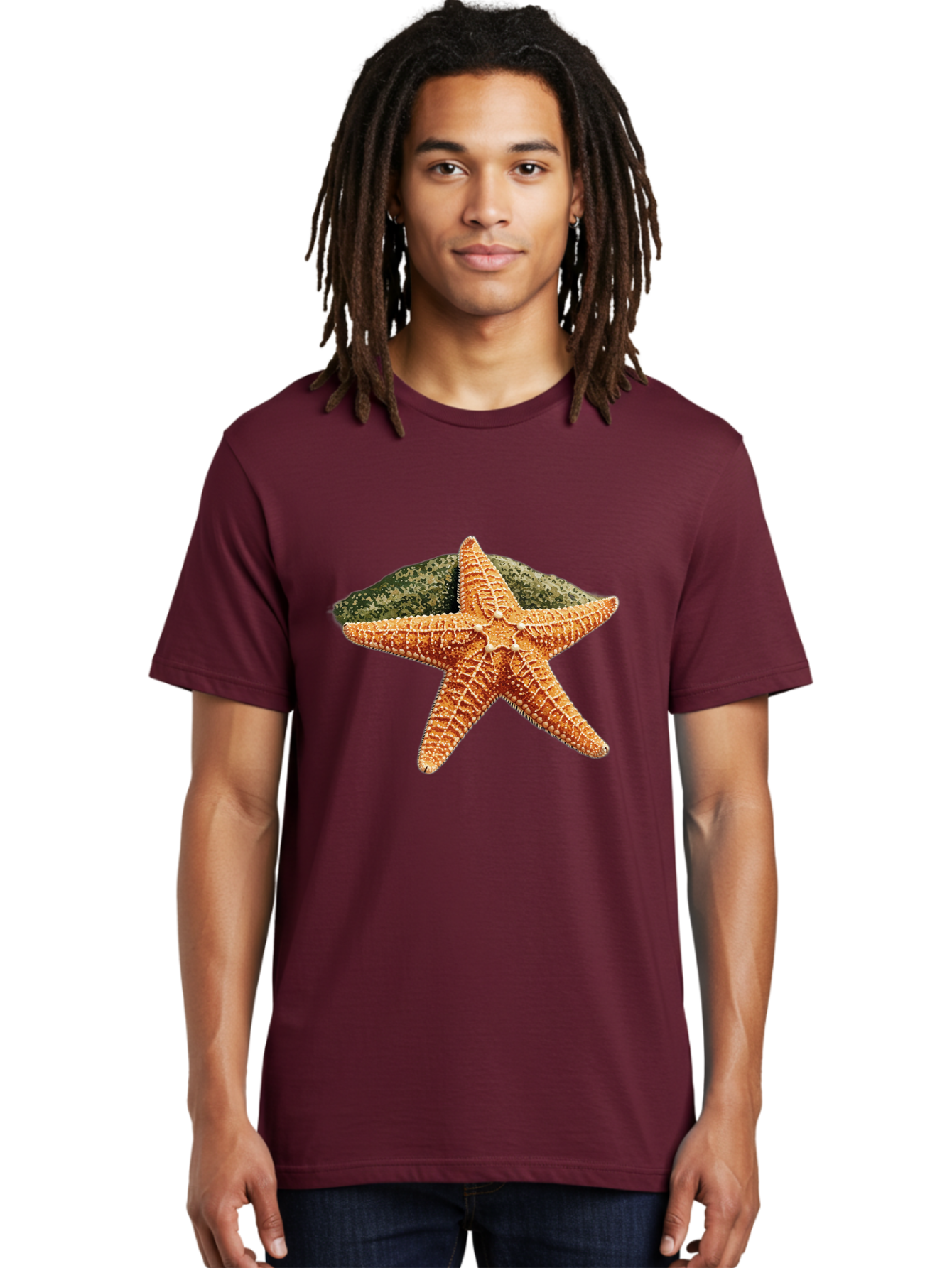 Starfish-3 Men'S Graphic Tee, 100% Cotton, Comfortable Casual Summer Wear, Machine Washable, Vintage Camera, Old Camera, Antique Camera, Black Camera, Classic Photography, Photography Equipment, Nostalgic Device, Film Camera, Camera Art Bal396