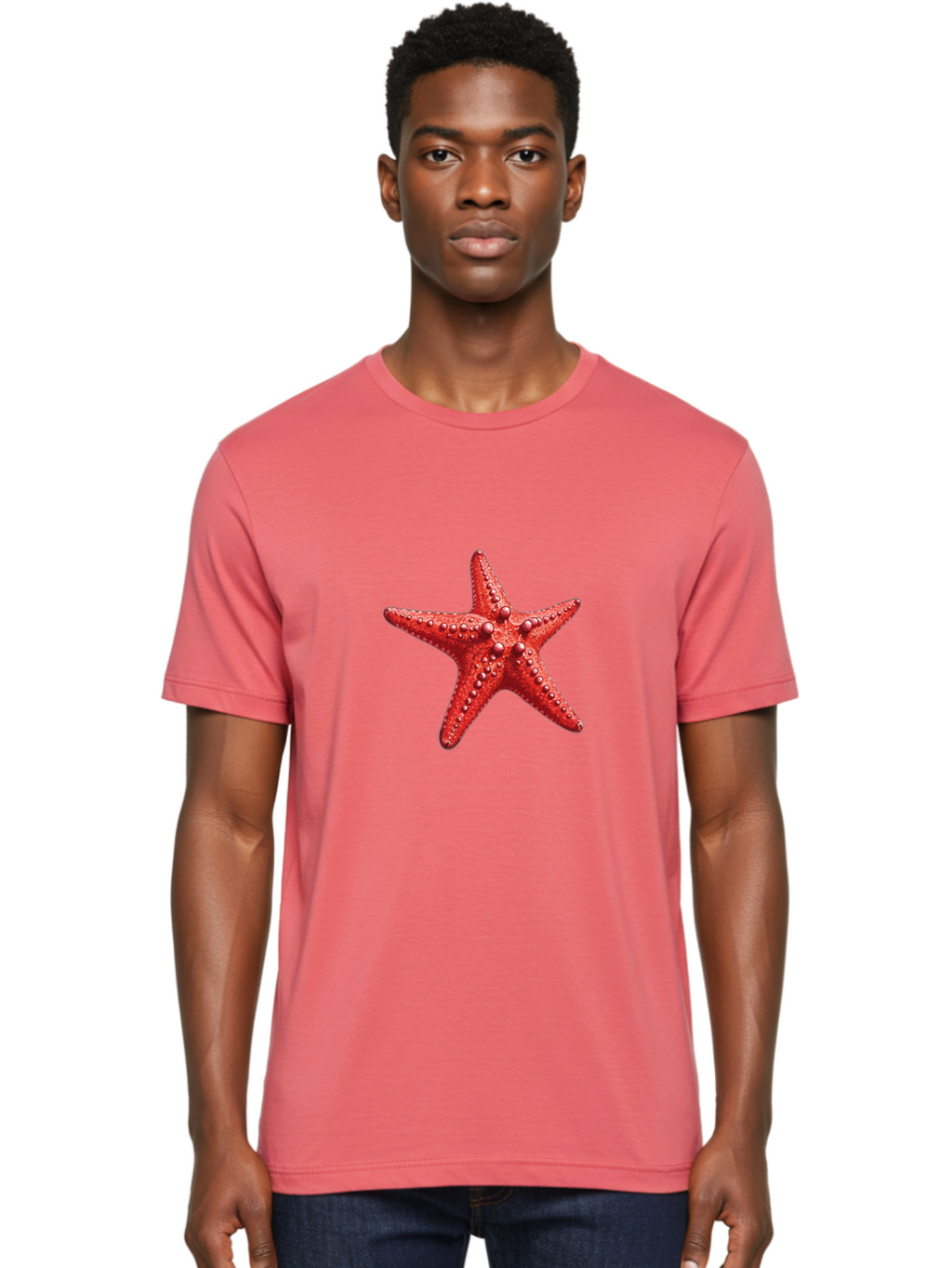 Starfish-4 Men'S Graphic Tee, 100% Cotton, Comfortable Casual Summer Wear, Machine Washable, Vintage Camera, Old Camera, Antique Camera, Black Camera, Classic Photography, Photography Equipment, Nostalgic Device, Film Camera, Camera Art Bal397