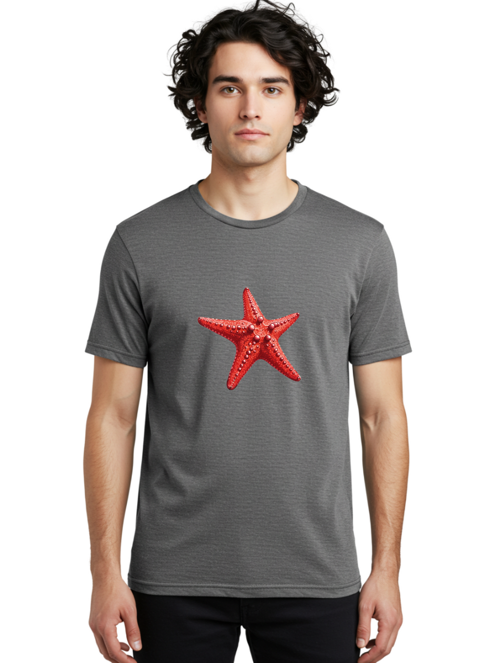 Starfish-4 Men'S Graphic Tee, 100% Cotton, Comfortable Casual Summer Wear, Machine Washable, Vintage Camera, Old Camera, Antique Camera, Black Camera, Classic Photography, Photography Equipment, Nostalgic Device, Film Camera, Camera Art Bal397