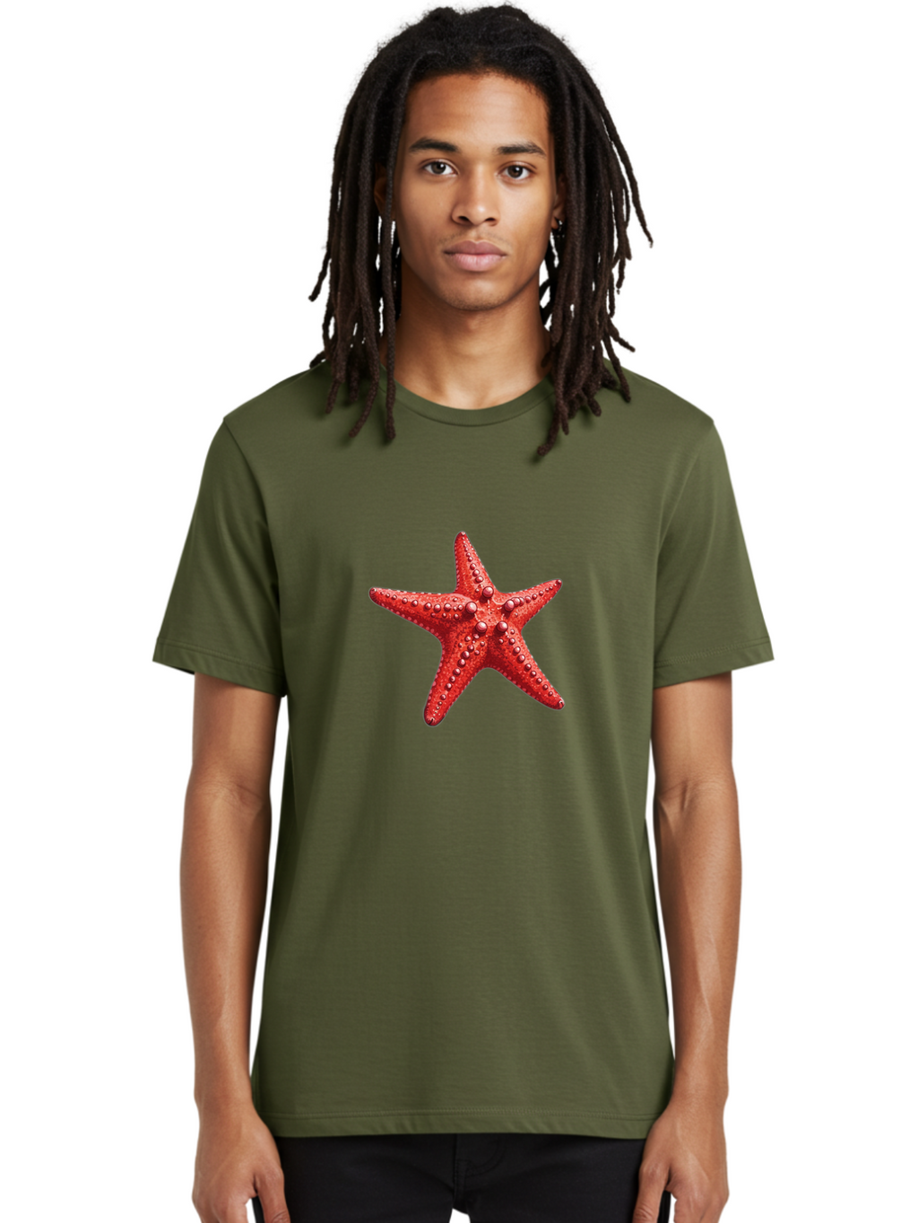Starfish-4 Men'S Graphic Tee, 100% Cotton, Comfortable Casual Summer Wear, Machine Washable, Vintage Camera, Old Camera, Antique Camera, Black Camera, Classic Photography, Photography Equipment, Nostalgic Device, Film Camera, Camera Art Bal397