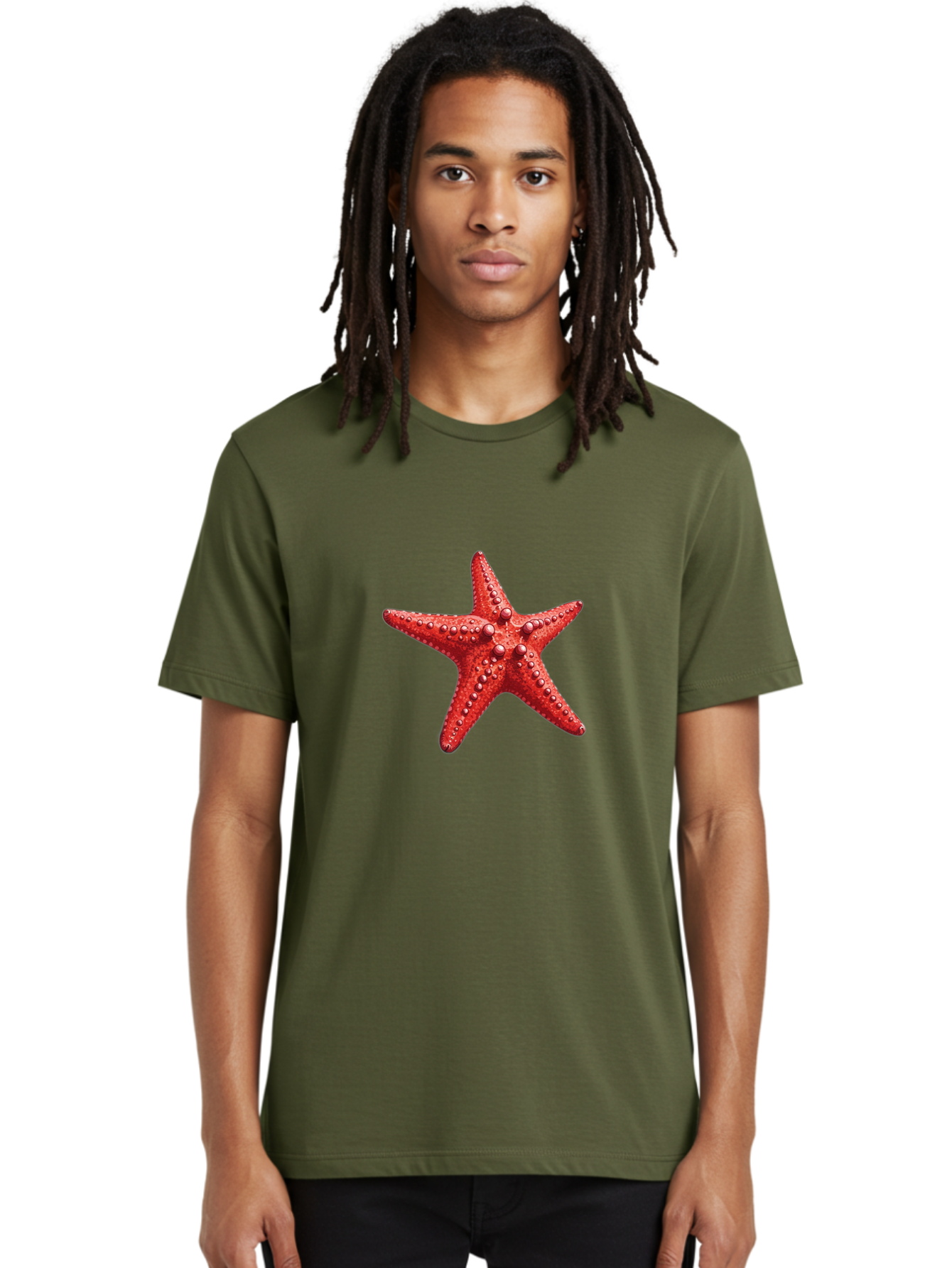 Starfish-4 Men'S Graphic Tee, 100% Cotton, Comfortable Casual Summer Wear, Machine Washable, Vintage Camera, Old Camera, Antique Camera, Black Camera, Classic Photography, Photography Equipment, Nostalgic Device, Film Camera, Camera Art Bal397