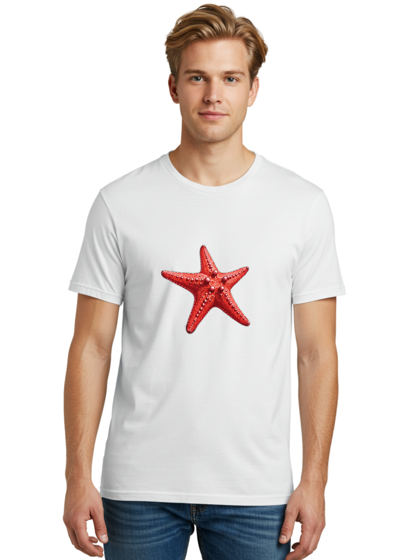 Starfish-4 Men'S Graphic Tee, 100% Cotton, Comfortable Casual Summer Wear, Machine Washable, Vintage Camera, Old Camera, Antique Camera, Black Camera, Classic Photography, Photography Equipment, Nostalgic Device, Film Camera, Camera Art Bal397