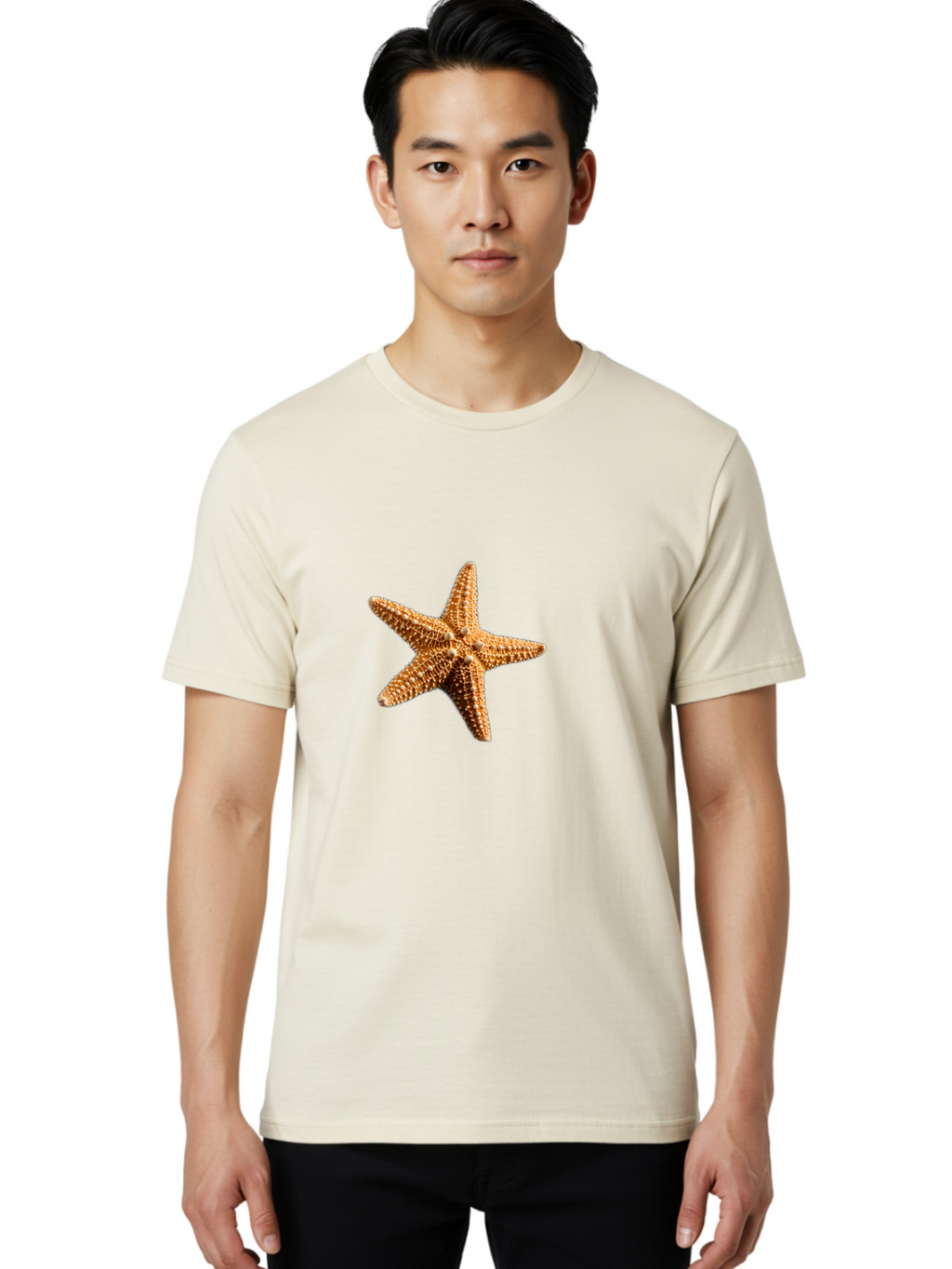 Starfish Men'S Graphic Tee, 100% Cotton, Comfortable Casual Summer Wear, Machine Washable, Vintage Camera, Old Camera, Antique Camera, Black Camera, Classic Photography, Photography Equipment, Nostalgic Device, Film Camera, Camera Art Bal399