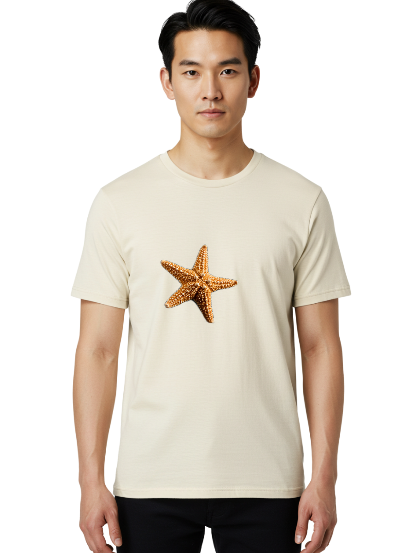 Starfish Men'S Graphic Tee, 100% Cotton, Comfortable Casual Summer Wear, Machine Washable, Vintage Camera, Old Camera, Antique Camera, Black Camera, Classic Photography, Photography Equipment, Nostalgic Device, Film Camera, Camera Art Bal399