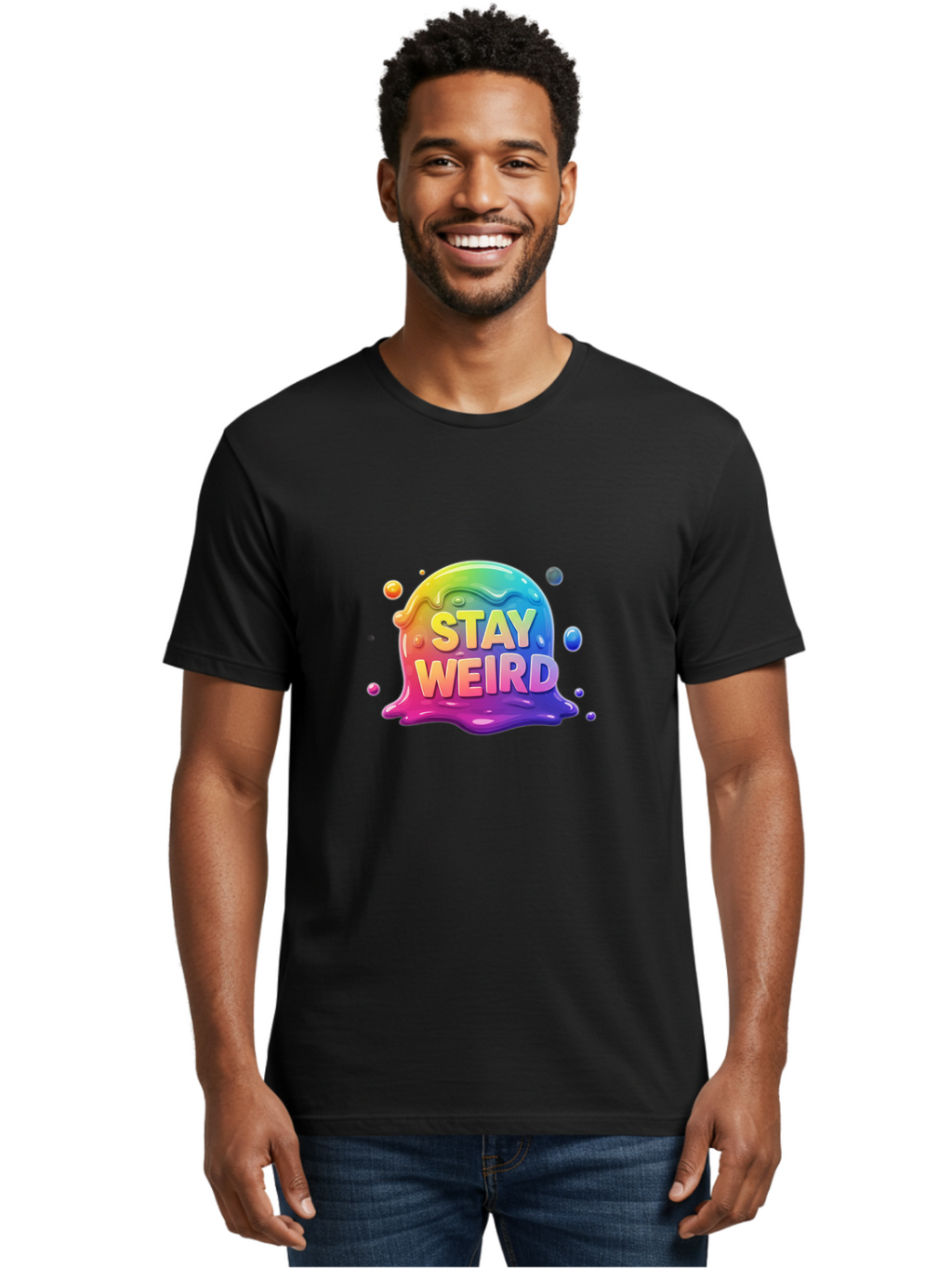 Stay-Weird-2 Men'S Graphic Tee, 100% Cotton, Comfortable Casual Summer Wear, Machine Washable, Vintage Camera, Old Camera, Antique Camera, Black Camera, Classic Photography, Photography Equipment, Nostalgic Device, Film Camera, Camera Art Bal401