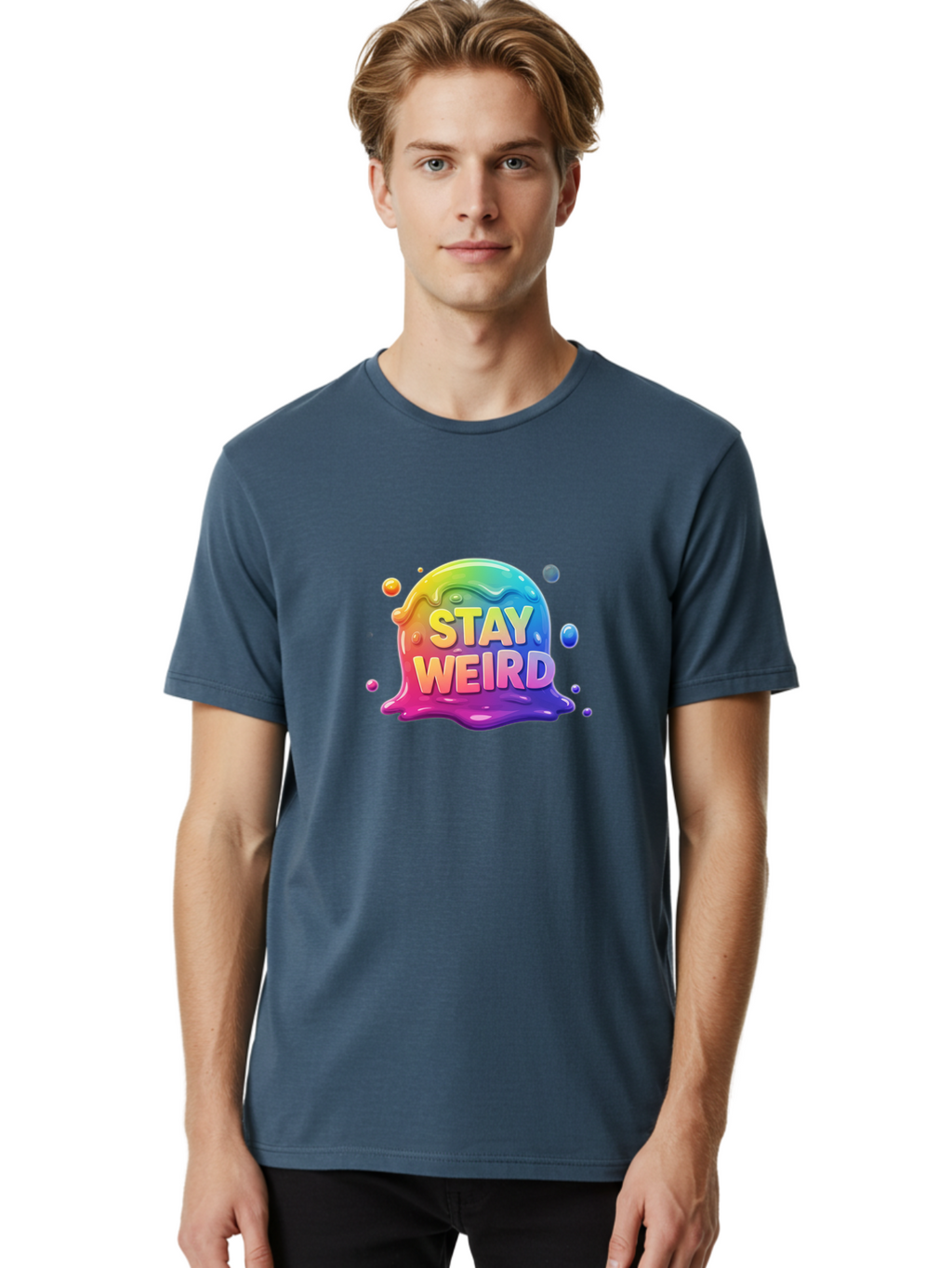 Stay-Weird-2 Men'S Graphic Tee, 100% Cotton, Comfortable Casual Summer Wear, Machine Washable, Vintage Camera, Old Camera, Antique Camera, Black Camera, Classic Photography, Photography Equipment, Nostalgic Device, Film Camera, Camera Art Bal401