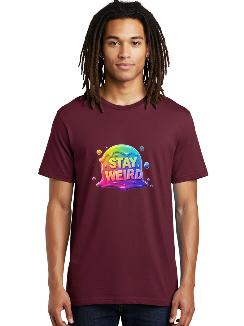 Stay-Weird-2 Men'S Graphic Tee, 100% Cotton, Comfortable Casual Summer Wear, Machine Washable, Vintage Camera, Old Camera, Antique Camera, Black Camera, Classic Photography, Photography Equipment, Nostalgic Device, Film Camera, Camera Art Bal401