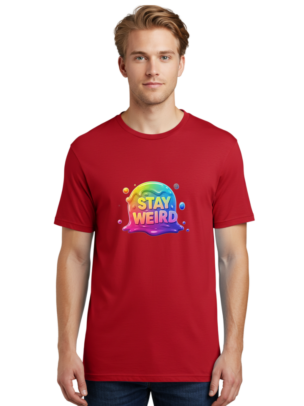Stay-Weird-2 Men'S Graphic Tee, 100% Cotton, Comfortable Casual Summer Wear, Machine Washable, Vintage Camera, Old Camera, Antique Camera, Black Camera, Classic Photography, Photography Equipment, Nostalgic Device, Film Camera, Camera Art Bal401