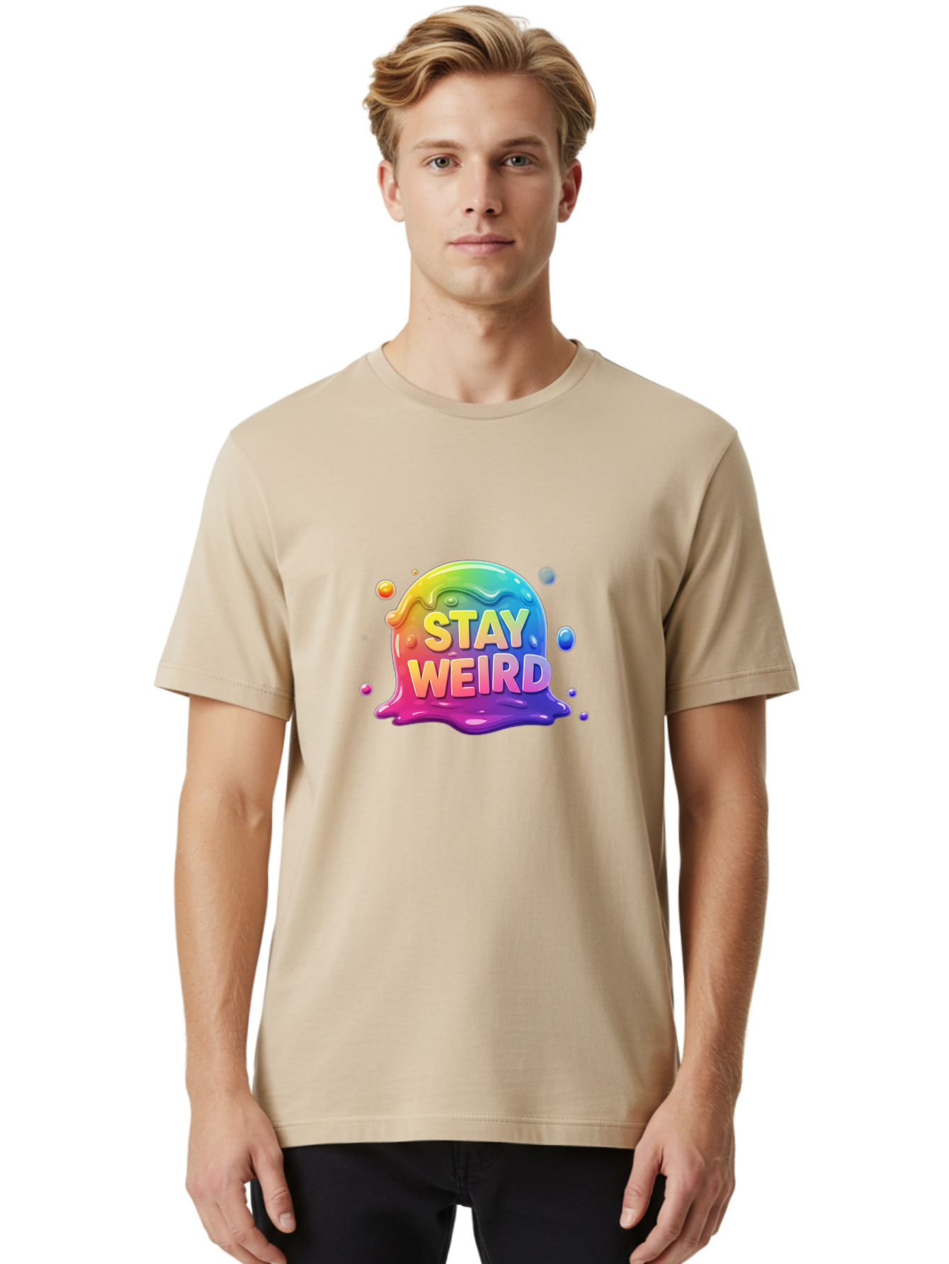 Stay-Weird-2 Men'S Graphic Tee, 100% Cotton, Comfortable Casual Summer Wear, Machine Washable, Vintage Camera, Old Camera, Antique Camera, Black Camera, Classic Photography, Photography Equipment, Nostalgic Device, Film Camera, Camera Art Bal401