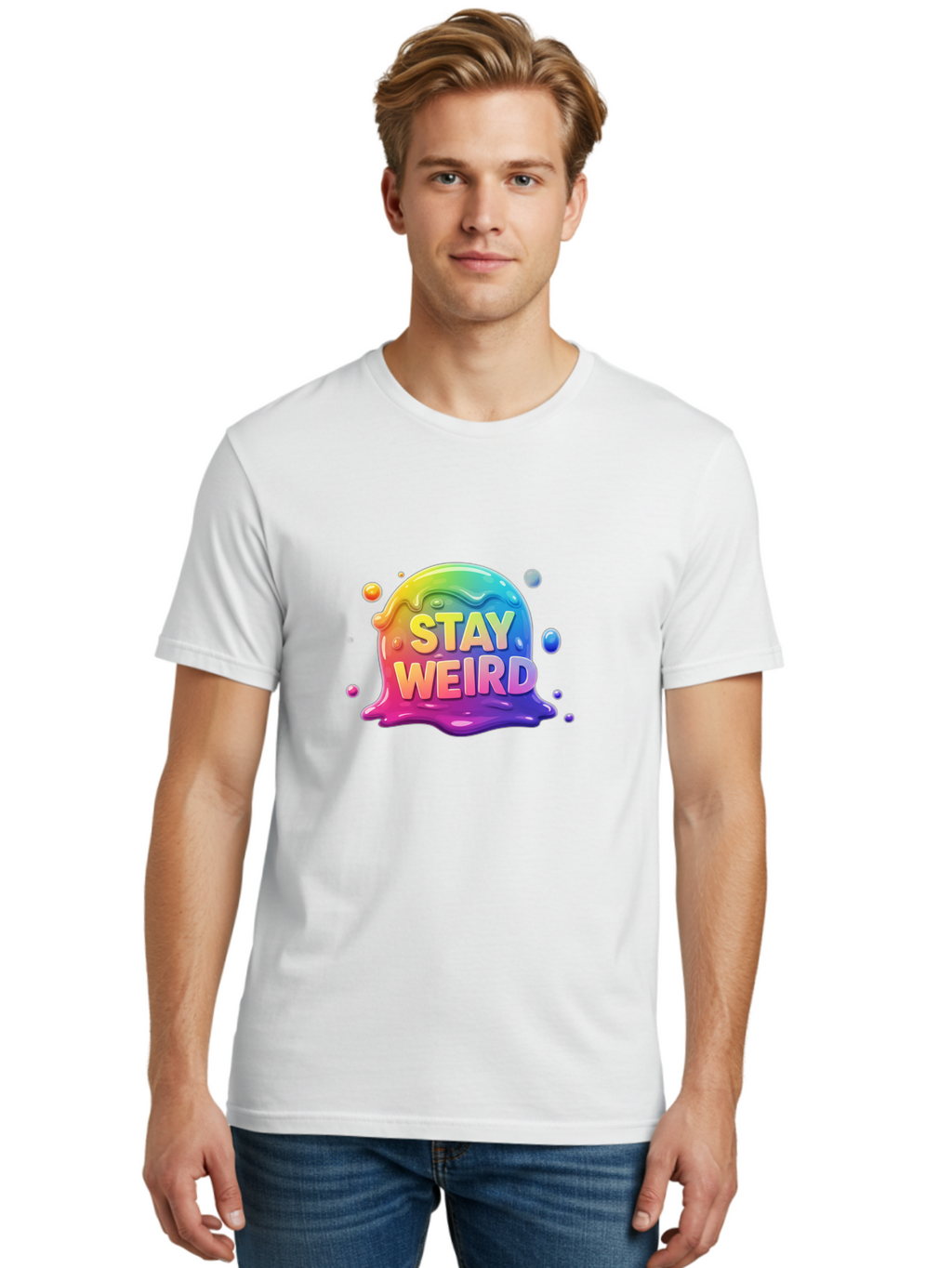Stay-Weird-2 Men'S Graphic Tee, 100% Cotton, Comfortable Casual Summer Wear, Machine Washable, Vintage Camera, Old Camera, Antique Camera, Black Camera, Classic Photography, Photography Equipment, Nostalgic Device, Film Camera, Camera Art Bal401