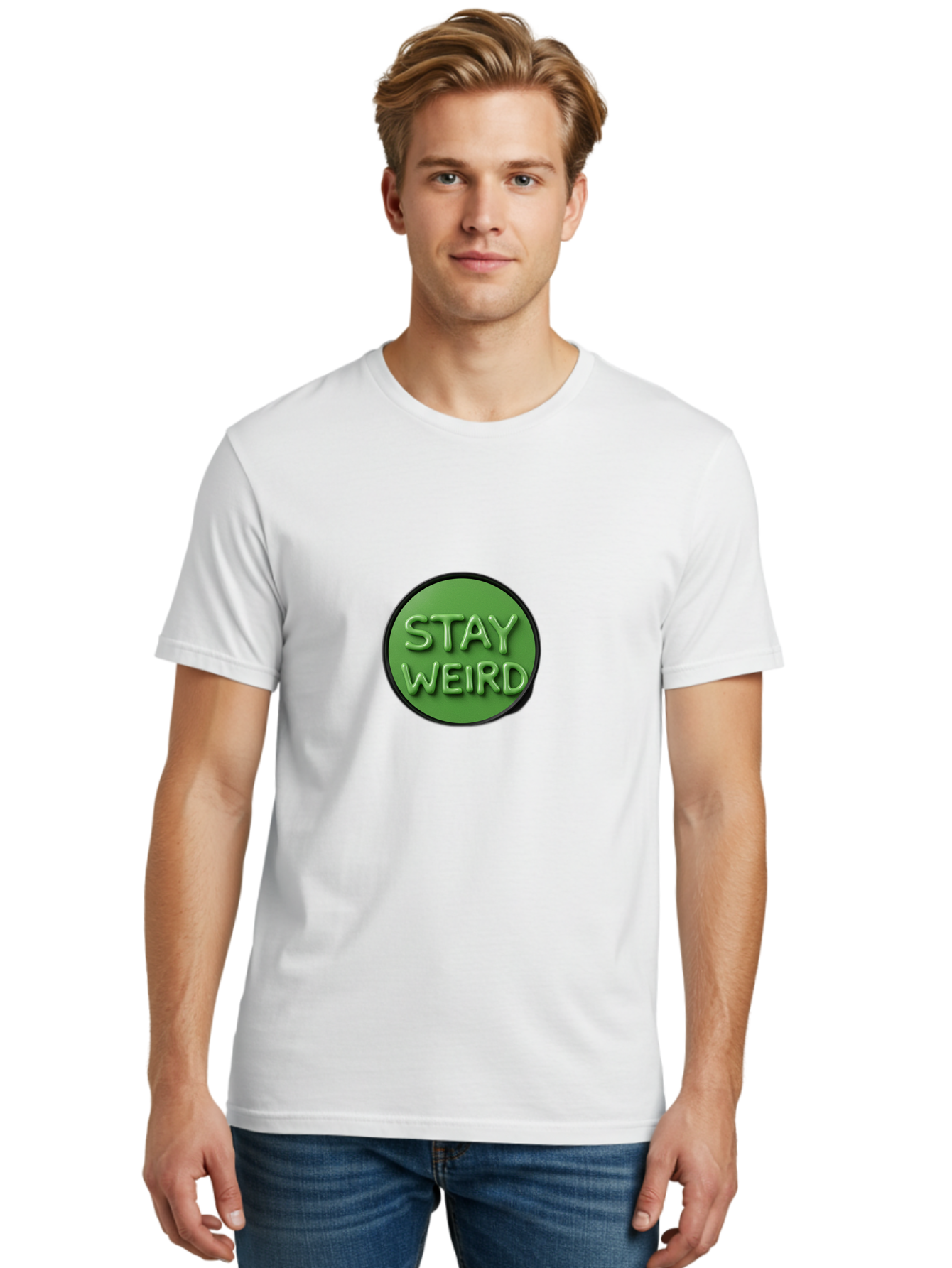 Stay-Weird-4 Men'S Graphic Tee, 100% Cotton, Comfortable Casual Summer Wear, Machine Washable, Vintage Camera, Old Camera, Antique Camera, Black Camera, Classic Photography, Photography Equipment, Nostalgic Device, Film Camera, Camera Art Bal403