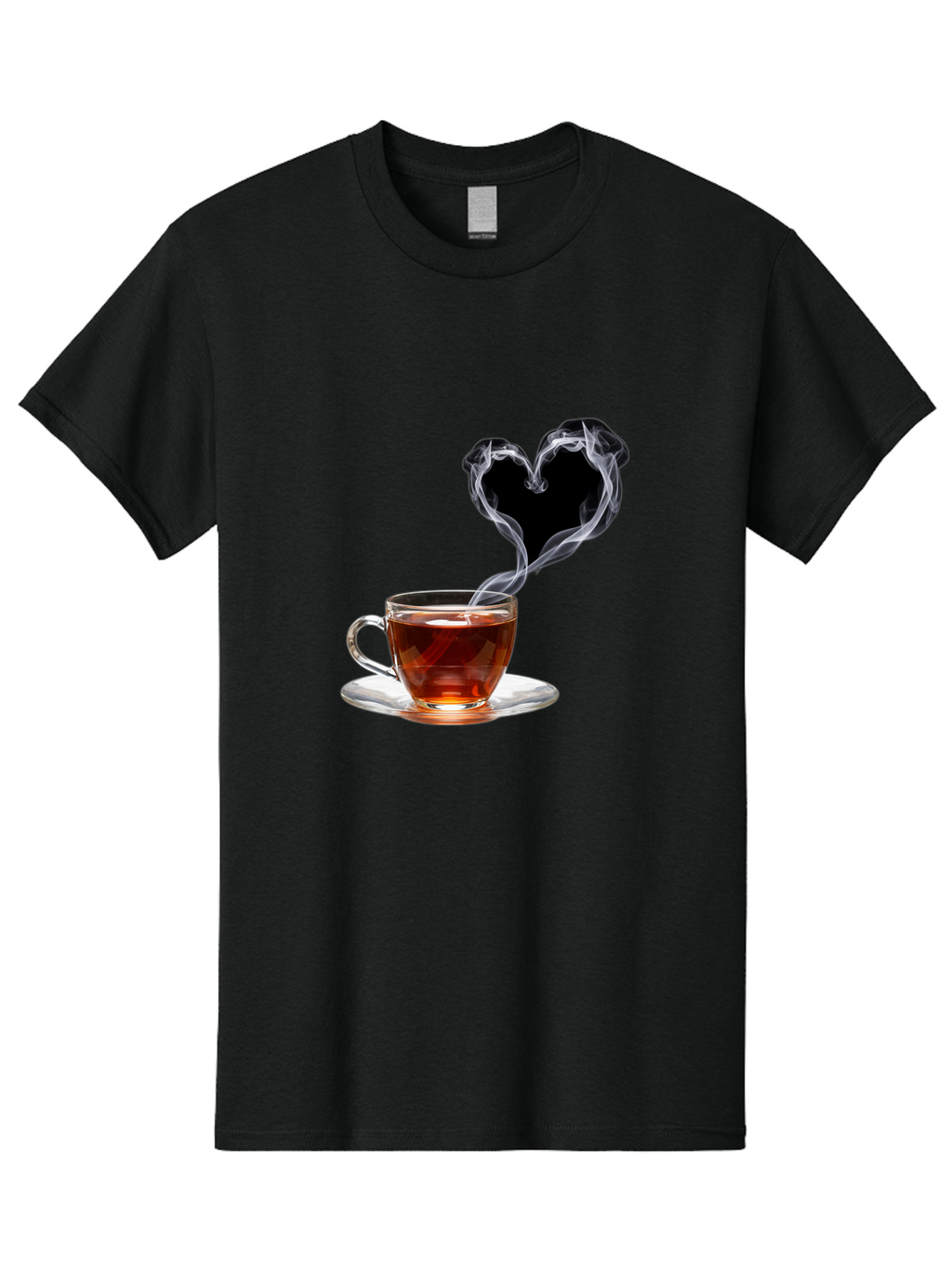Steaming-Tea-Cup Men'S Graphic Tee, 100% Cotton, Comfortable Casual Summer Wear, Machine Washable, Vintage Camera, Old Camera, Antique Camera, Black Camera, Classic Photography, Photography Equipment, Nostalgic Device, Film Camera, Camera Art Bal406
