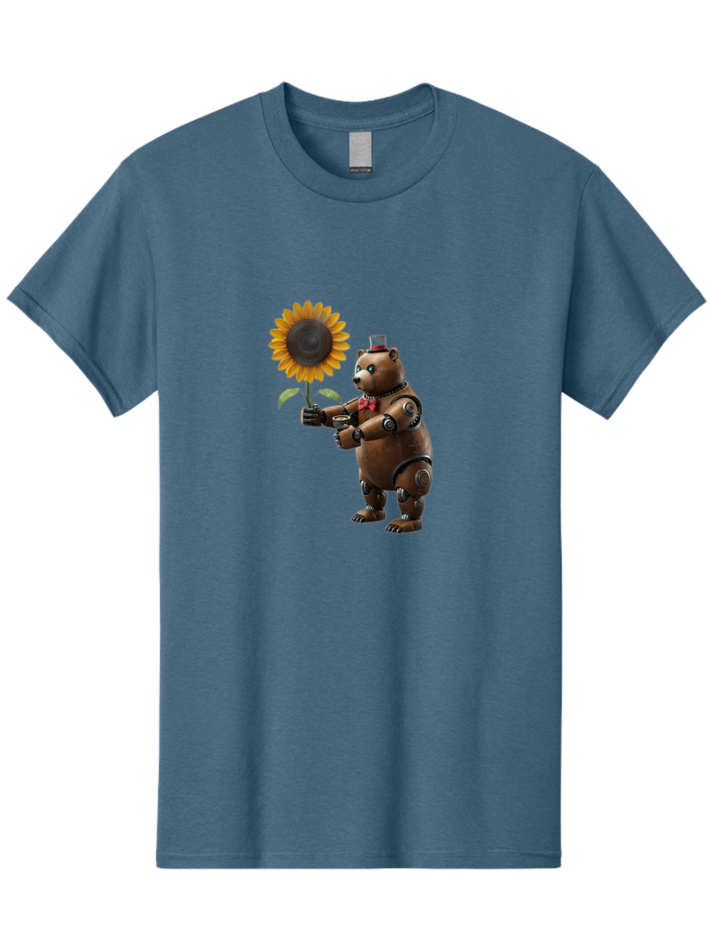 Steampunk-Bear Men'S Graphic Tee, 100% Cotton, Comfortable Casual Summer Wear, Machine Washable, Vintage Camera, Old Camera, Antique Camera, Black Camera, Classic Photography, Photography Equipment, Nostalgic Device, Film Camera, Camera Art Bal407