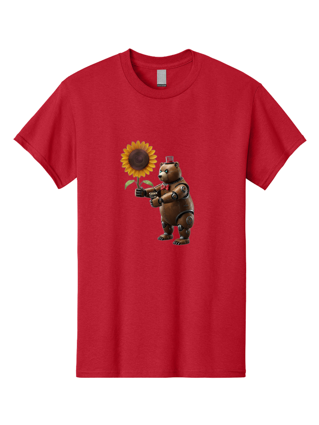 Steampunk-Bear Men'S Graphic Tee, 100% Cotton, Comfortable Casual Summer Wear, Machine Washable, Vintage Camera, Old Camera, Antique Camera, Black Camera, Classic Photography, Photography Equipment, Nostalgic Device, Film Camera, Camera Art Bal407