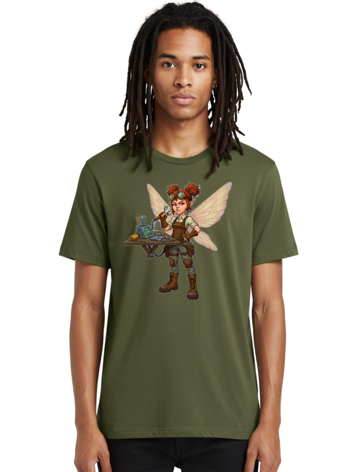 Steampunk-Fairy Men'S Graphic Tee, 100% Cotton, Comfortable Casual Summer Wear, Machine Washable, Vintage Camera, Old Camera, Antique Camera, Black Camera, Classic Photography, Photography Equipment, Nostalgic Device, Film Camera, Camera Art Bal411