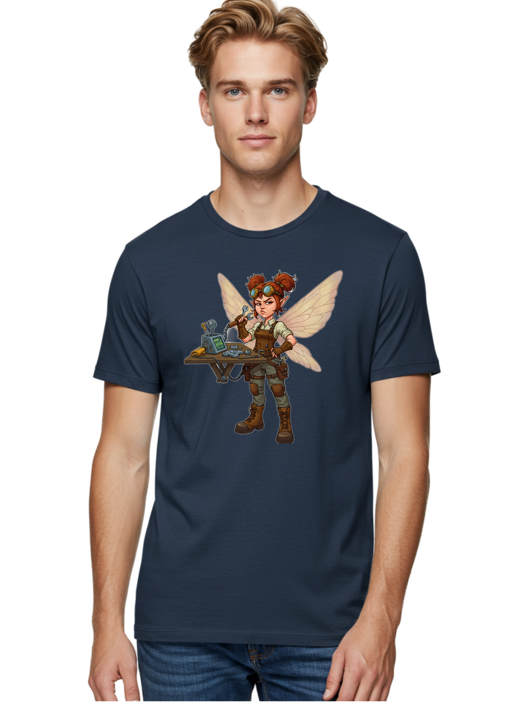 Steampunk-Fairy Men'S Graphic Tee, 100% Cotton, Comfortable Casual Summer Wear, Machine Washable, Vintage Camera, Old Camera, Antique Camera, Black Camera, Classic Photography, Photography Equipment, Nostalgic Device, Film Camera, Camera Art Bal411