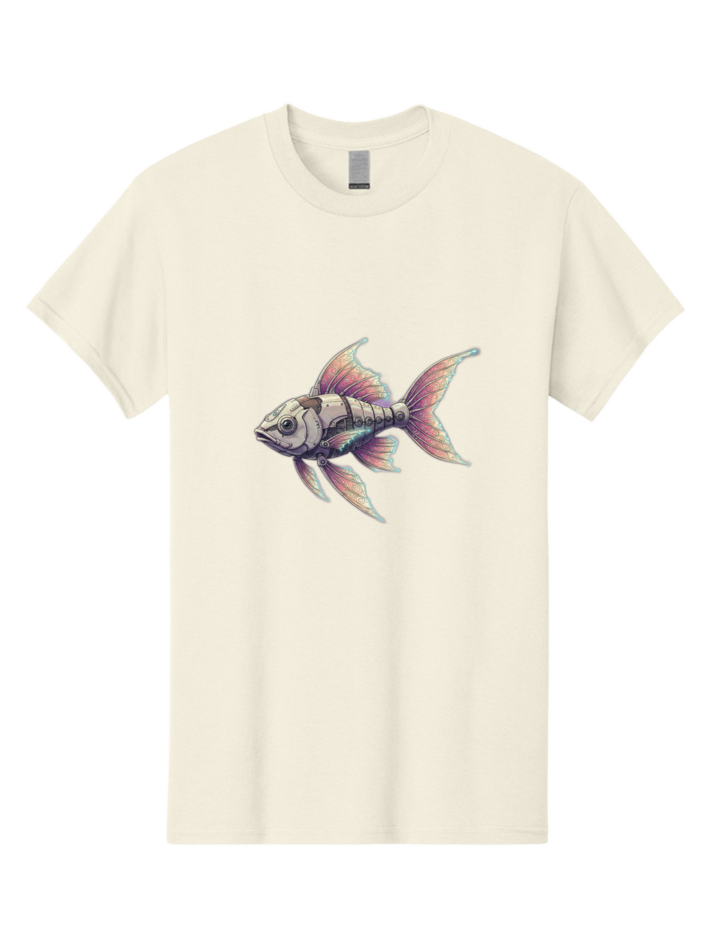 Steampunk-Fish-4 Men'S Graphic Tee, 100% Cotton, Comfortable Casual Summer Wear, Machine Washable, Vintage Camera, Old Camera, Antique Camera, Black Camera, Classic Photography, Photography Equipment, Nostalgic Device, Film Camera, Camera Art Bal415