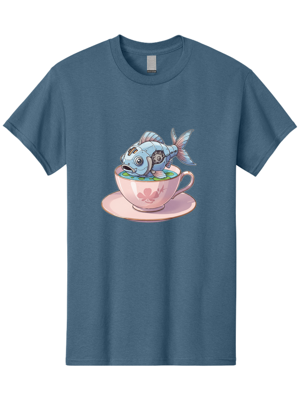 Steampunk-Fish-5 Men'S Graphic Tee, 100% Cotton, Comfortable Casual Summer Wear, Machine Washable, Vintage Camera, Old Camera, Antique Camera, Black Camera, Classic Photography, Photography Equipment, Nostalgic Device, Film Camera, Camera Art Bal416