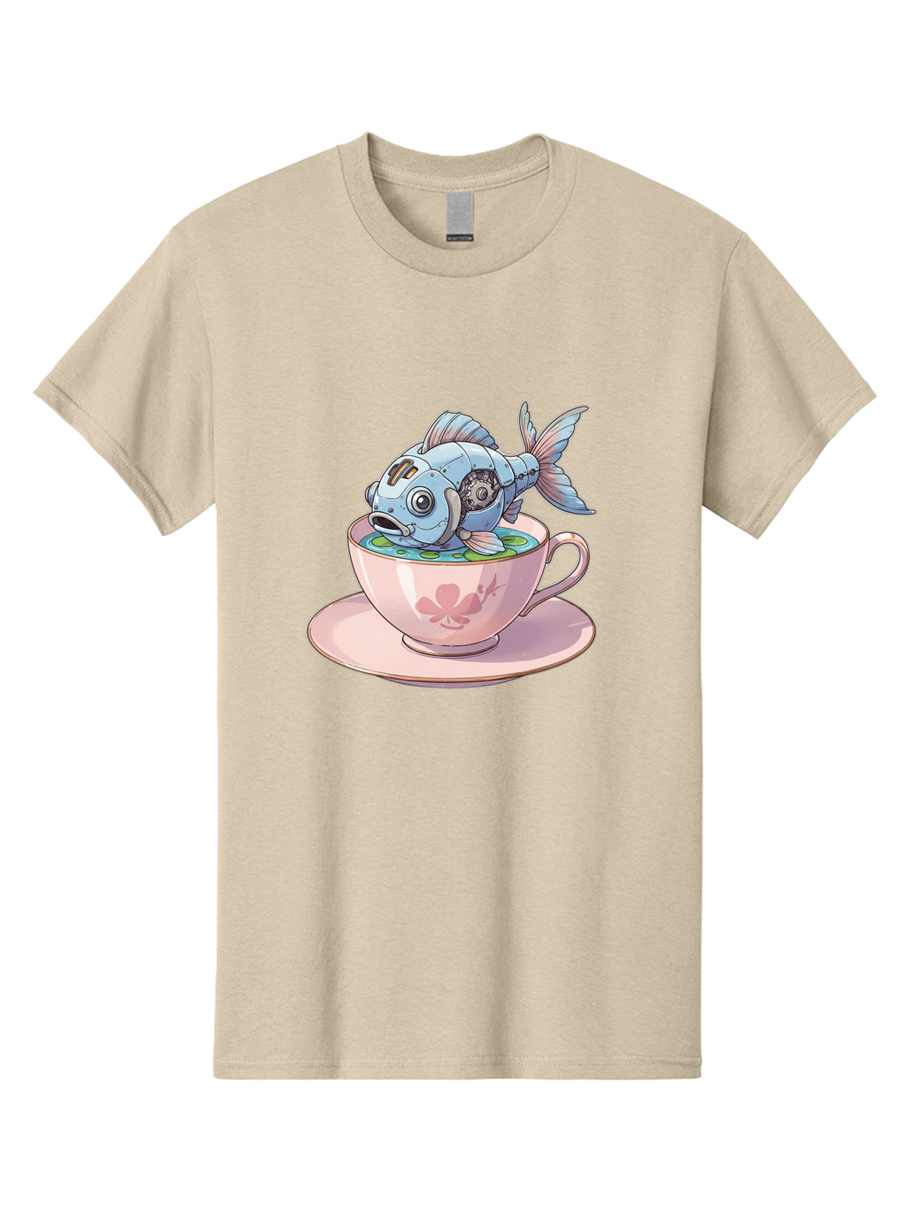 Steampunk-Fish-5 Men'S Graphic Tee, 100% Cotton, Comfortable Casual Summer Wear, Machine Washable, Vintage Camera, Old Camera, Antique Camera, Black Camera, Classic Photography, Photography Equipment, Nostalgic Device, Film Camera, Camera Art Bal416