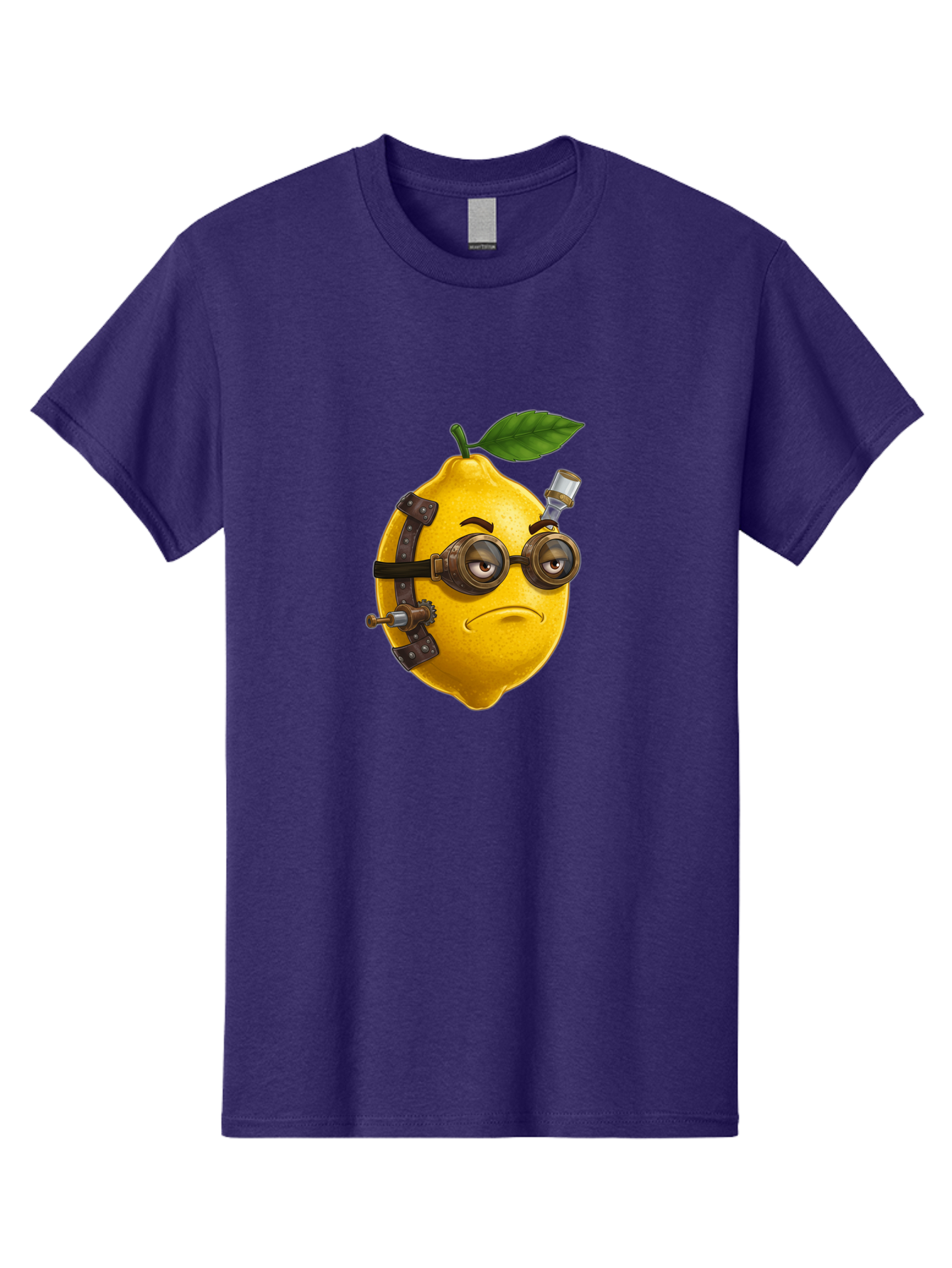 Steampunk-Lemon Men'S Graphic Tee, 100% Cotton, Comfortable Casual Summer Wear, Machine Washable, Vintage Camera, Old Camera, Antique Camera, Black Camera, Classic Photography, Photography Equipment, Nostalgic Device, Film Camera, Camera Art Bal420