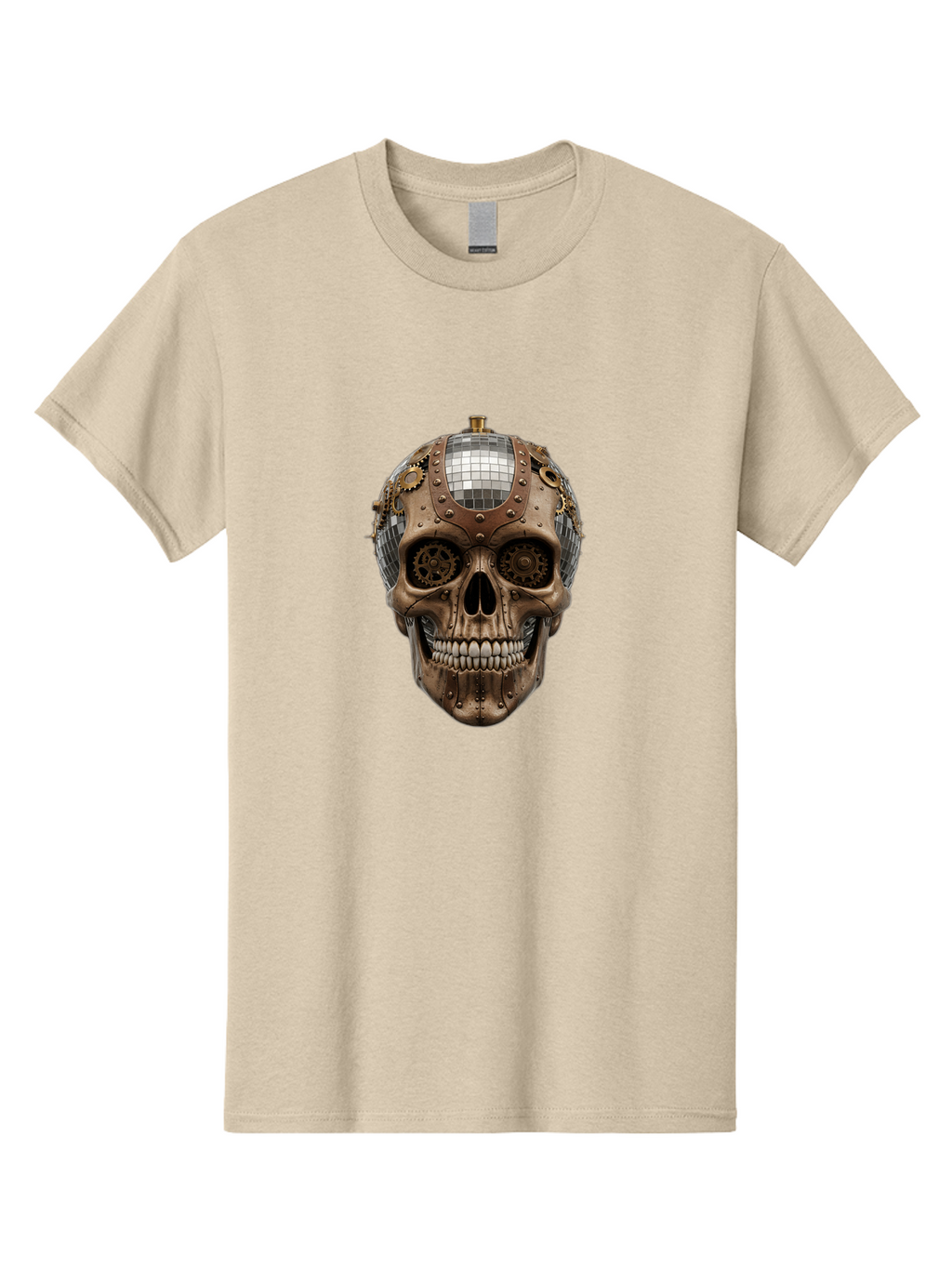 Steampunk-Skull Men'S Graphic Tee, 100% Cotton, Comfortable Casual Summer Wear, Machine Washable, Vintage Camera, Old Camera, Antique Camera, Black Camera, Classic Photography, Photography Equipment, Nostalgic Device, Film Camera, Camera Art Bal422