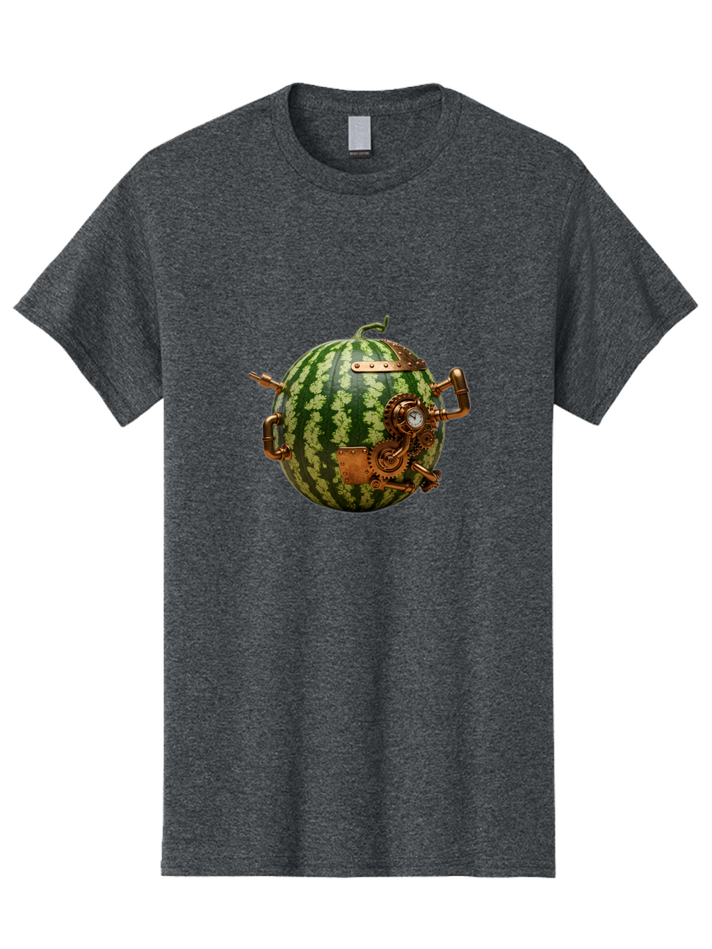 Steampunk-Watermelon Men'S Graphic Tee, 100% Cotton, Comfortable Casual Summer Wear, Machine Washable, Vintage Camera, Old Camera, Antique Camera, Black Camera, Classic Photography, Photography Equipment, Nostalgic Device, Film Camera, Bal425