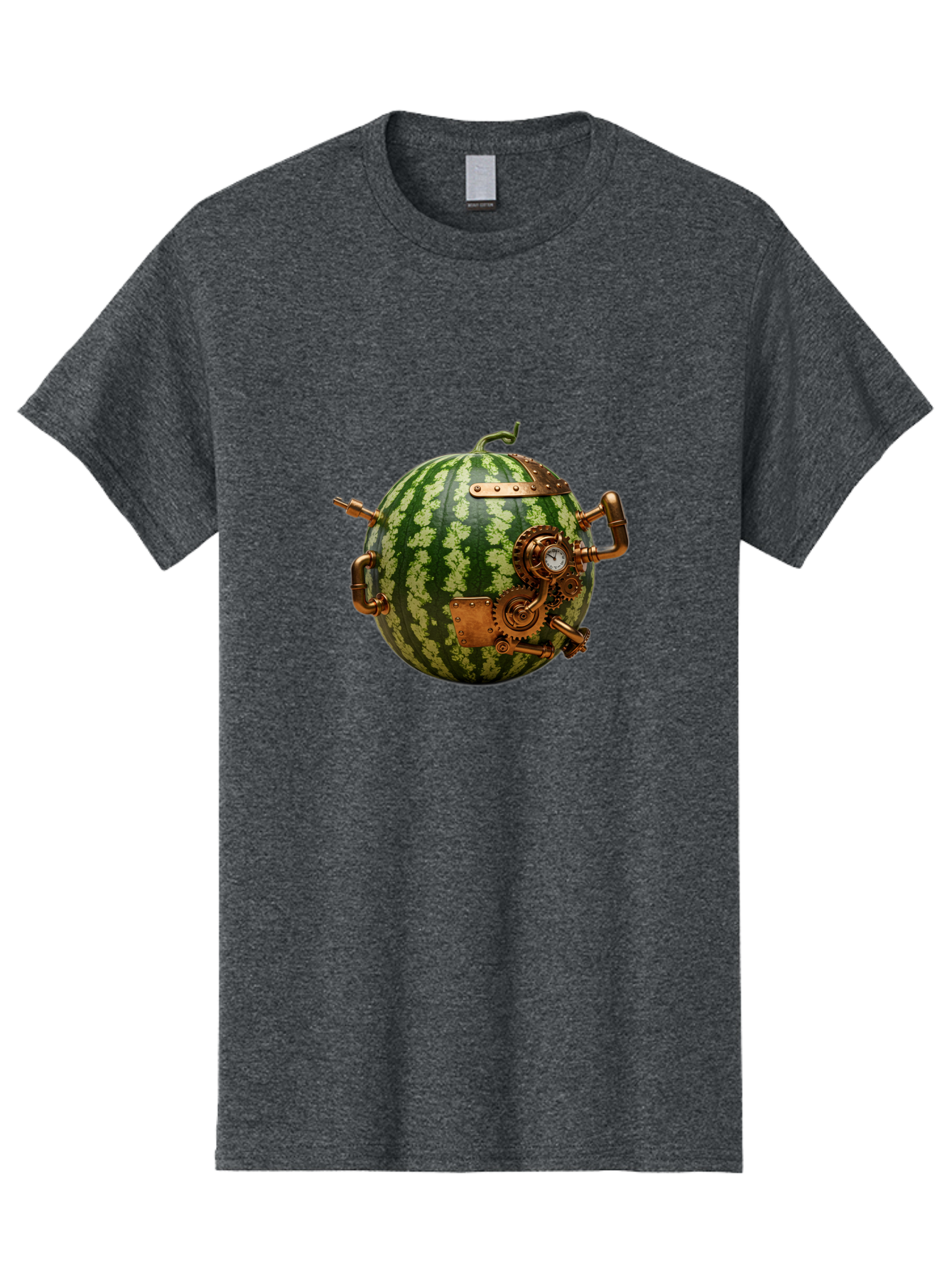 Steampunk-Watermelon Men'S Graphic Tee, 100% Cotton, Comfortable Casual Summer Wear, Machine Washable, Vintage Camera, Old Camera, Antique Camera, Black Camera, Classic Photography, Photography Equipment, Nostalgic Device, Film Camera, Bal425