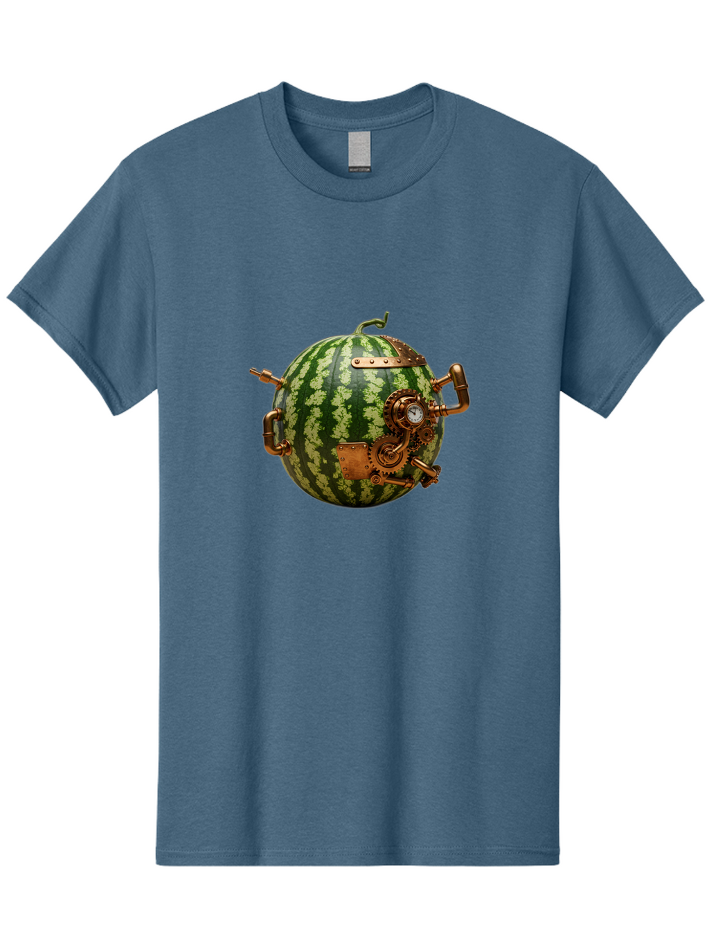 Steampunk-Watermelon Men'S Graphic Tee, 100% Cotton, Comfortable Casual Summer Wear, Machine Washable, Vintage Camera, Old Camera, Antique Camera, Black Camera, Classic Photography, Photography Equipment, Nostalgic Device, Film Camera, Bal425