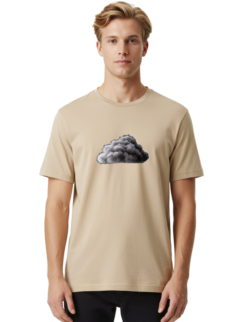 Storm-Cloud Men'S Graphic Tee, 100% Cotton, Comfortable Casual Summer Wear, Machine Washable, Vintage Camera, Old Camera, Antique Camera, Black Camera, Classic Photography, Photography Equipment, Nostalgic Device, Film Camera, Camera Art Bal426