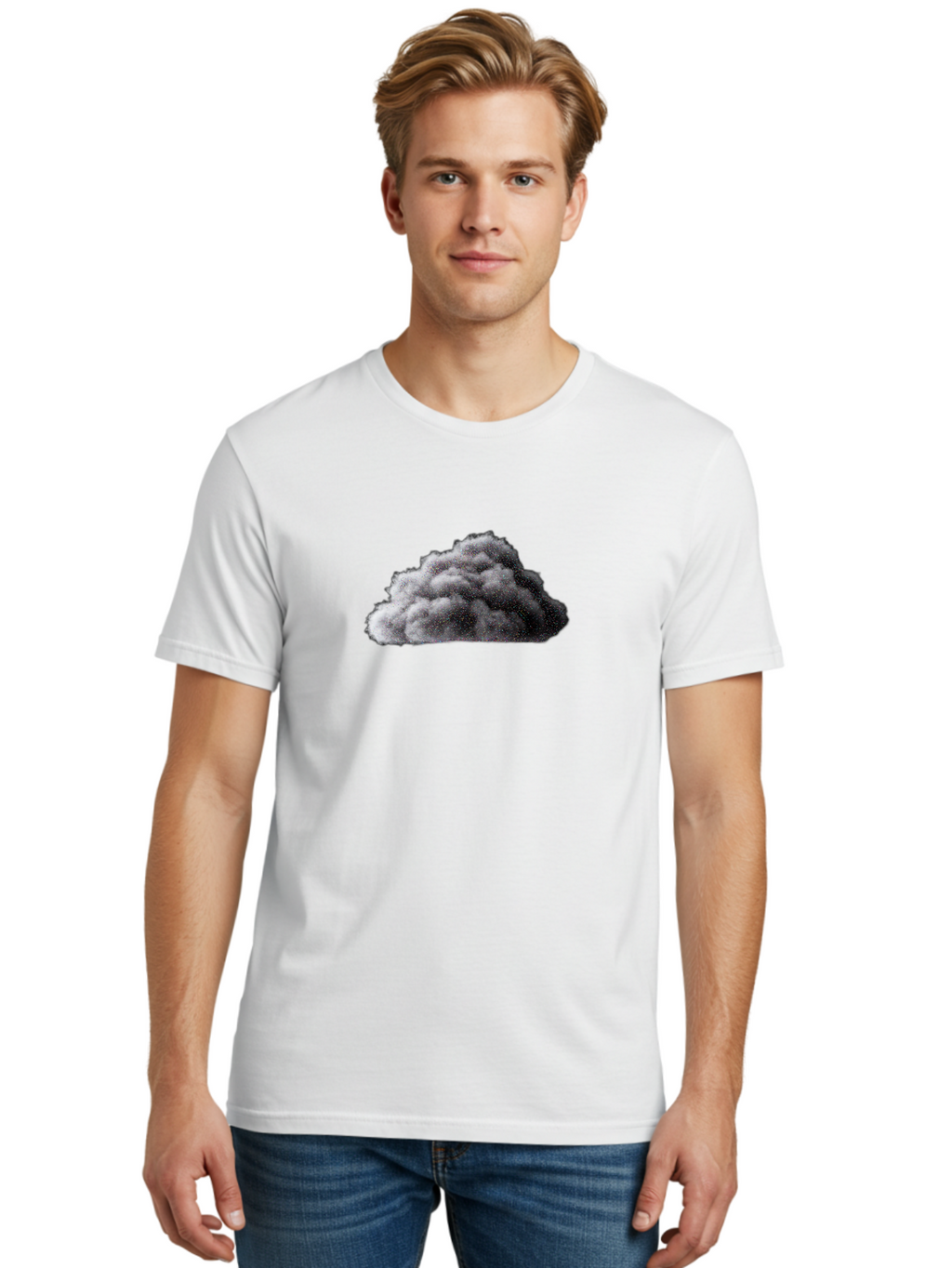Storm-Cloud Men'S Graphic Tee, 100% Cotton, Comfortable Casual Summer Wear, Machine Washable, Vintage Camera, Old Camera, Antique Camera, Black Camera, Classic Photography, Photography Equipment, Nostalgic Device, Film Camera, Camera Art Bal426