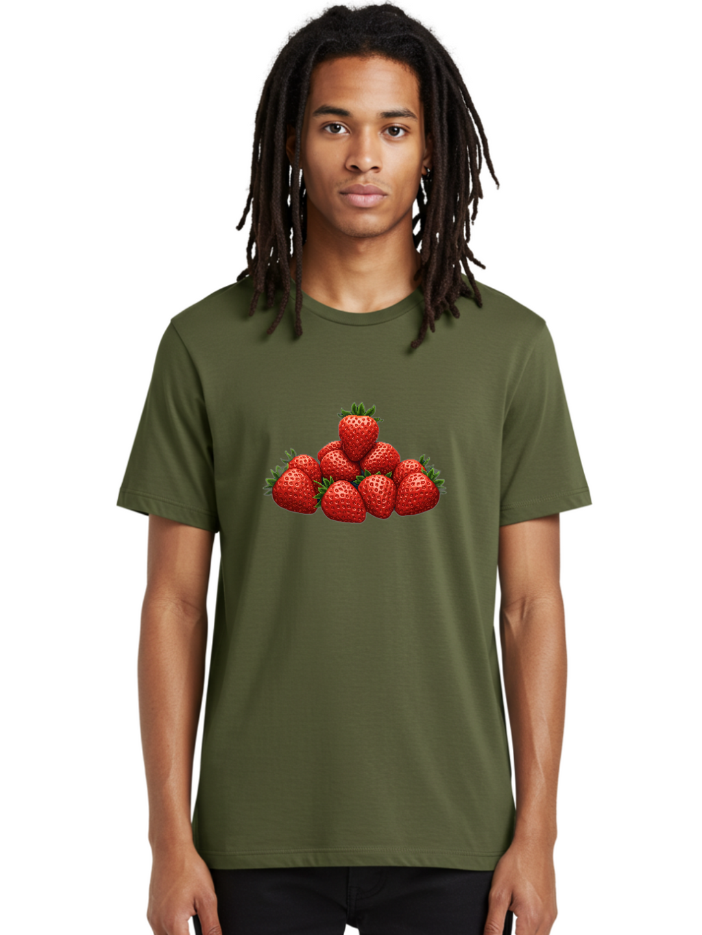 Strawberries-1 Men'S Graphic Tee, 100% Cotton, Comfortable Casual Summer Wear, Machine Washable, Vintage Camera, Old Camera, Antique Camera, Black Camera, Classic Photography, Photography Equipment, Nostalgic Device, Film Camera, Camera Art Bal427