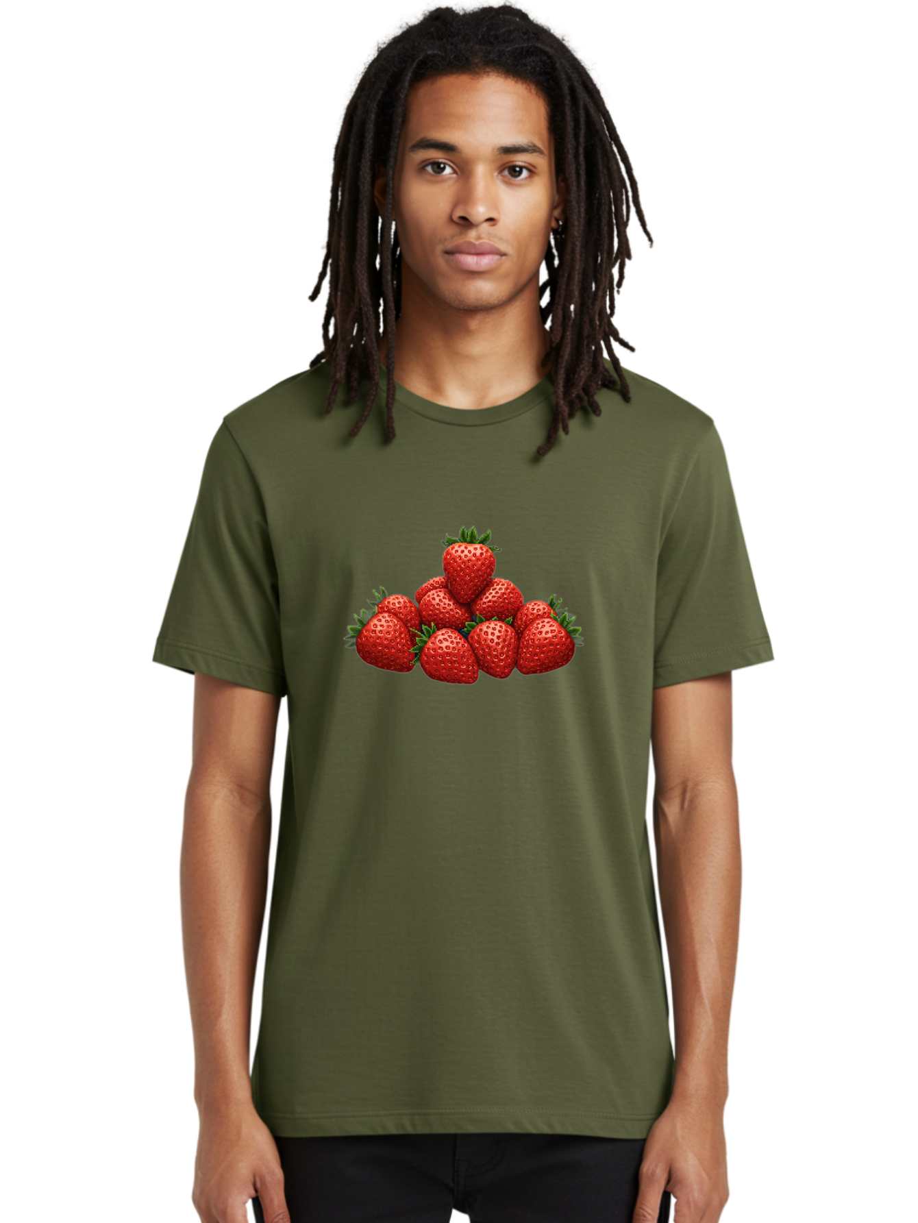 Strawberries-1 Men'S Graphic Tee, 100% Cotton, Comfortable Casual Summer Wear, Machine Washable, Vintage Camera, Old Camera, Antique Camera, Black Camera, Classic Photography, Photography Equipment, Nostalgic Device, Film Camera, Camera Art Bal427