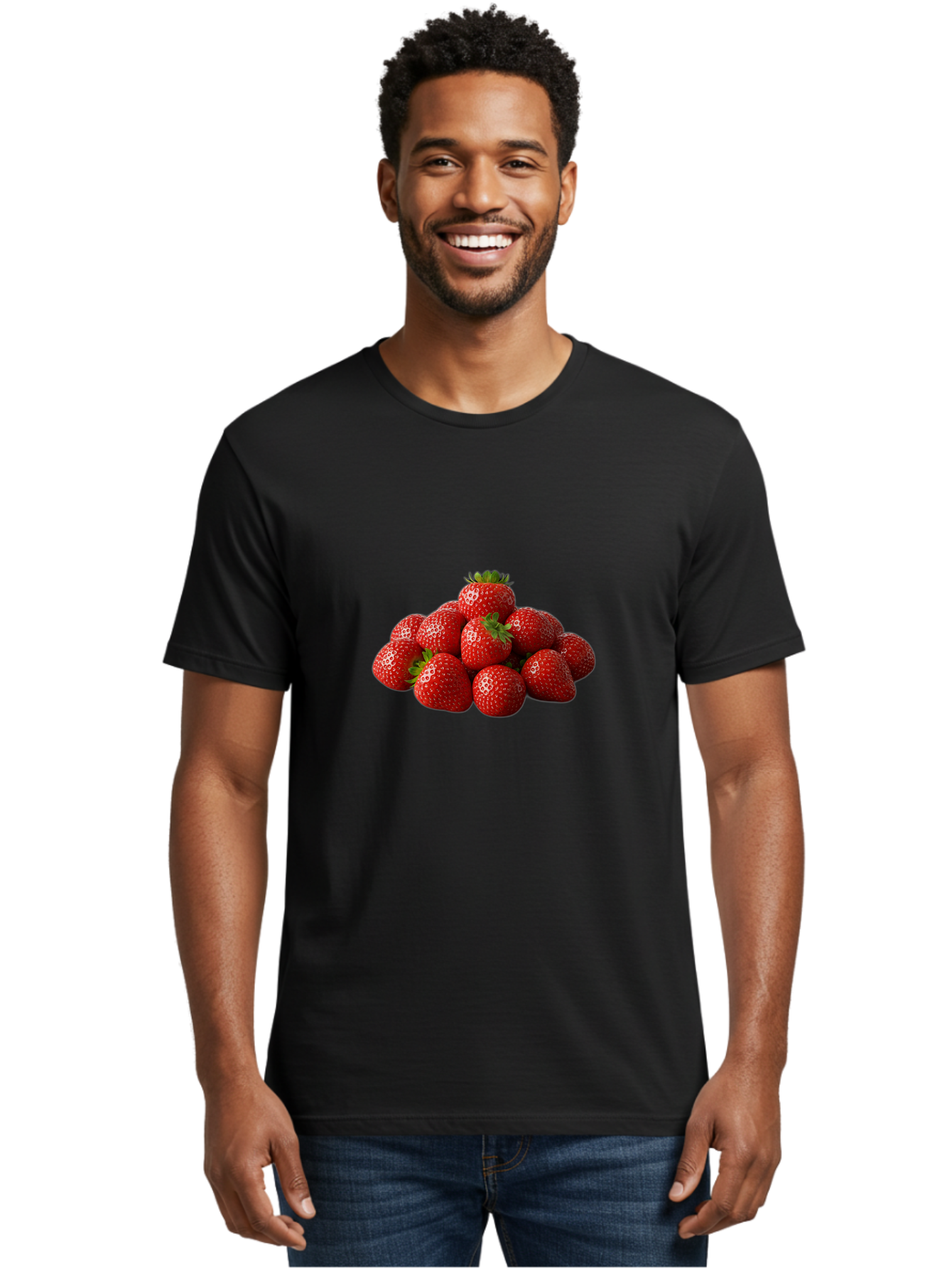 Strawberries Men'S Graphic Tee, 100% Cotton, Comfortable Casual Summer Wear, Machine Washable, Vintage Camera, Old Camera, Antique Camera, Black Camera, Classic Photography, Photography Equipment, Nostalgic Device, Film Camera, Camera Art Bal429