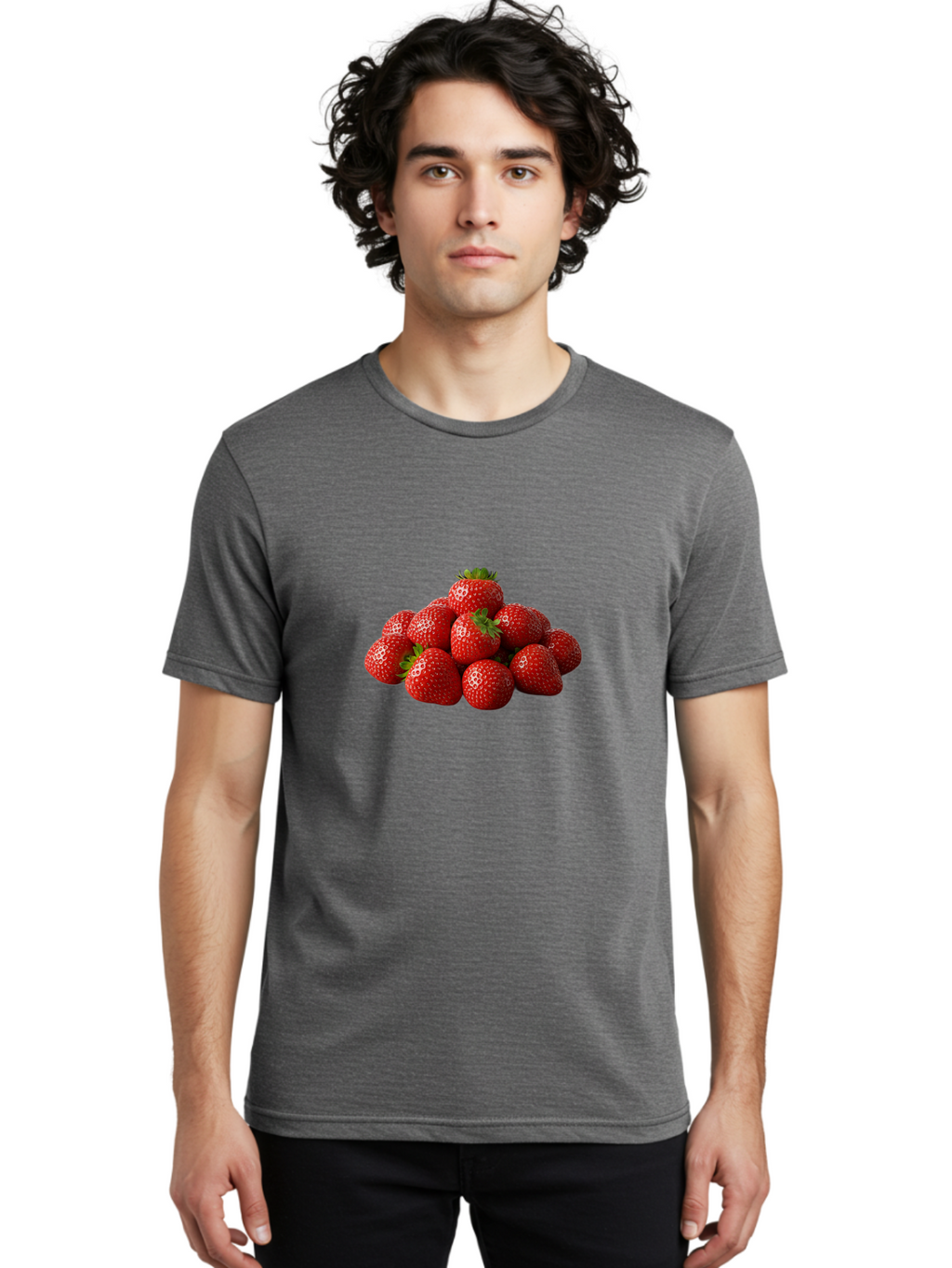 Strawberries Men'S Graphic Tee, 100% Cotton, Comfortable Casual Summer Wear, Machine Washable, Vintage Camera, Old Camera, Antique Camera, Black Camera, Classic Photography, Photography Equipment, Nostalgic Device, Film Camera, Camera Art Bal429