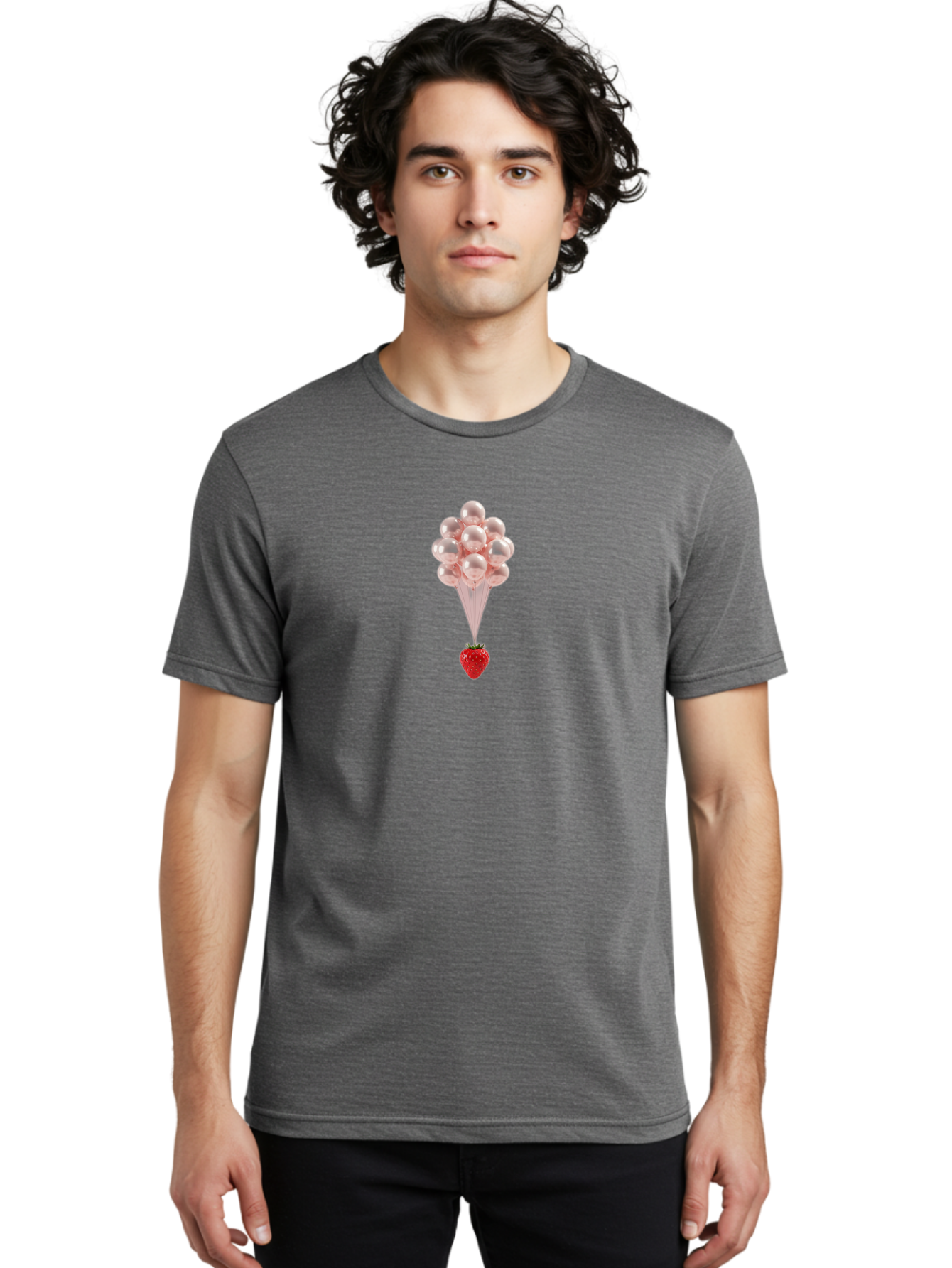 Strawberry-Balloons Men'S Graphic Tee, 100% Cotton, Comfortable Casual Summer Wear, Machine Washable, Vintage Camera, Old Camera, Antique Camera, Black Camera, Classic Photography, Photography Equipment, Nostalgic Device, Film Camera, Bal430