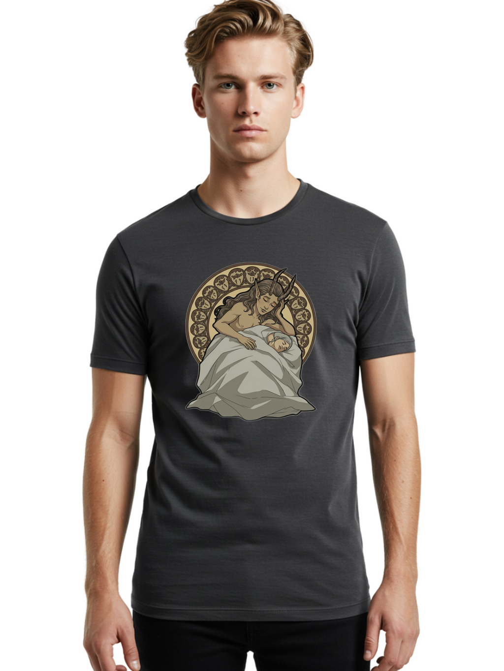Succubus-With-Infant Men'S Graphic Tee, 100% Cotton, Comfortable Casual Summer Wear, Machine Washable, Vintage Camera, Old Camera, Antique Camera, Black Camera, Classic Photography, Photography Equipment, Nostalgic Device, Film Camera, Bal433