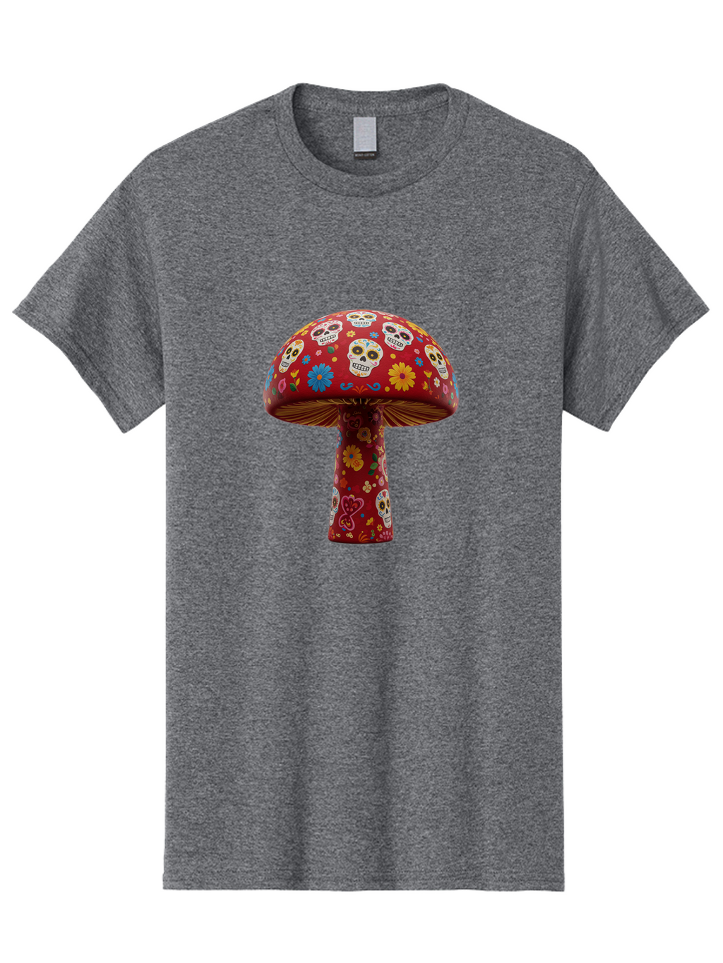 Sugar-Skull-Mushroom Men'S Graphic Tee, 100% Cotton, Comfortable Casual Summer Wear, Machine Washable, Vintage Camera, Old Camera, Antique Camera, Black Camera, Classic Photography, Photography Equipment, Nostalgic Device, Film Camera, Bal437