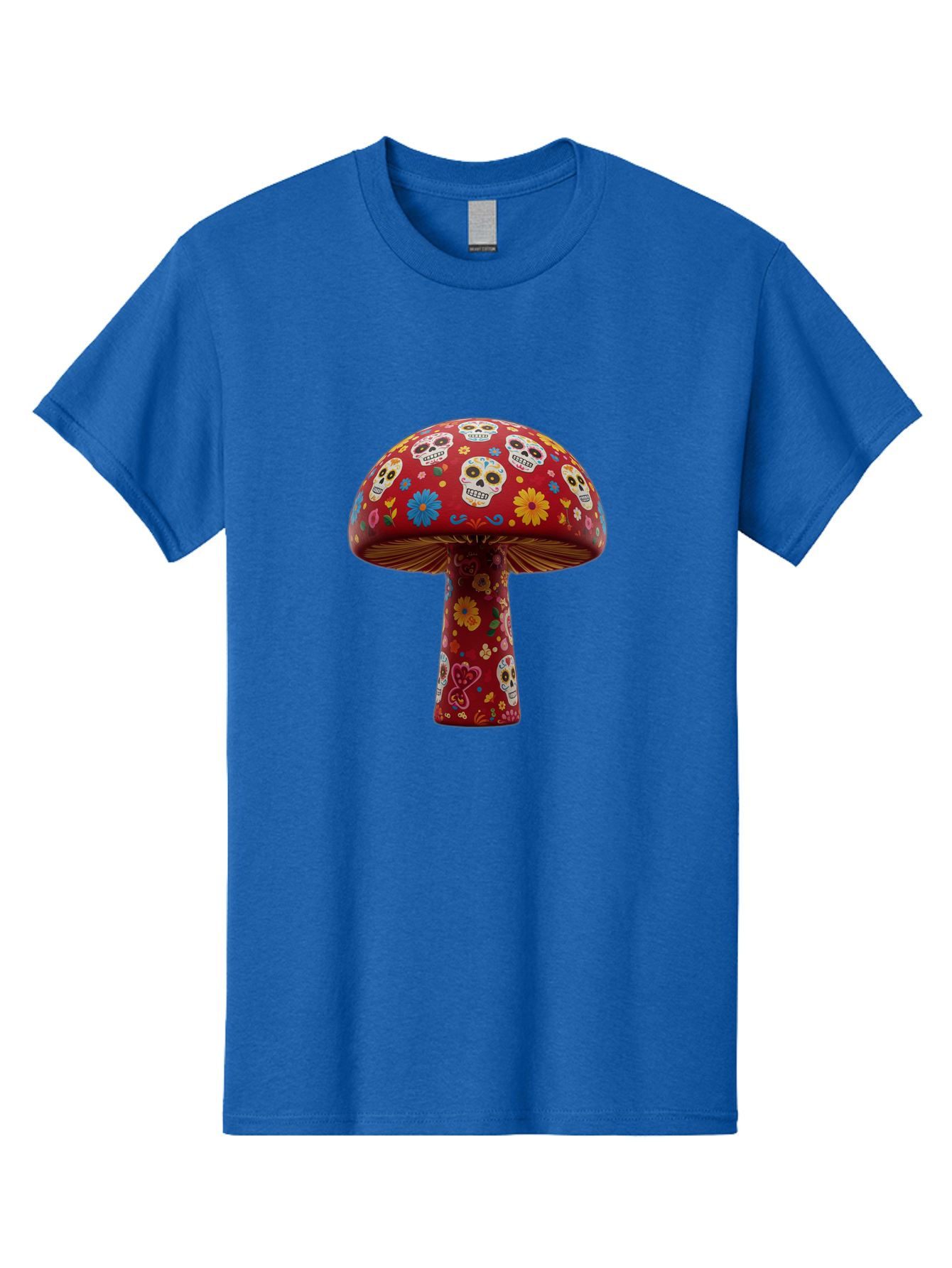 Sugar-Skull-Mushroom Men'S Graphic Tee, 100% Cotton, Comfortable Casual Summer Wear, Machine Washable, Vintage Camera, Old Camera, Antique Camera, Black Camera, Classic Photography, Photography Equipment, Nostalgic Device, Film Camera, Bal437