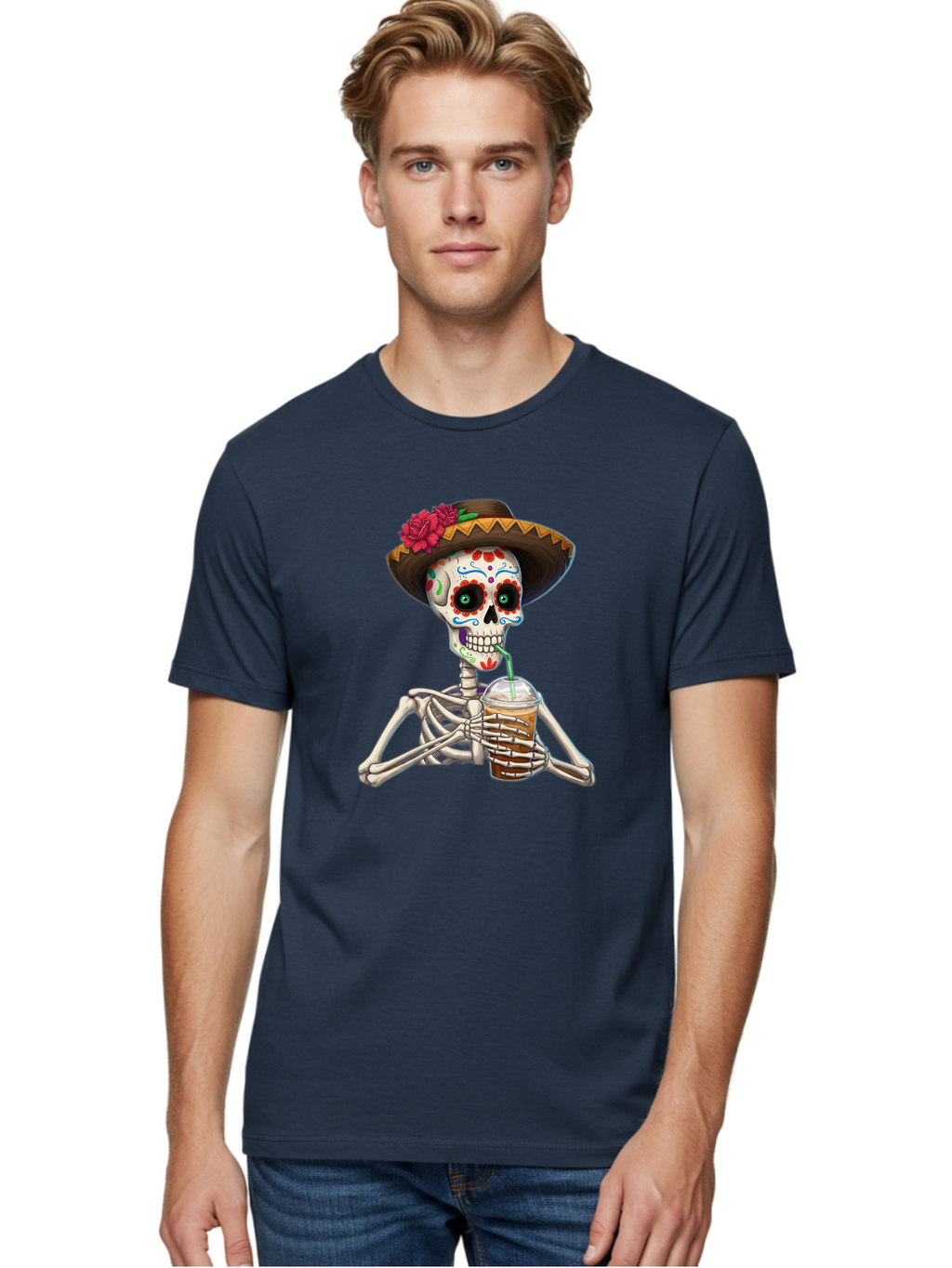 Sugar-Skull Men'S Graphic Tee, 100% Cotton, Comfortable Casual Summer Wear, Machine Washable, Vintage Camera, Old Camera, Antique Camera, Black Camera, Classic Photography, Photography Equipment, Nostalgic Device, Film Camera, Camera Art Bal439